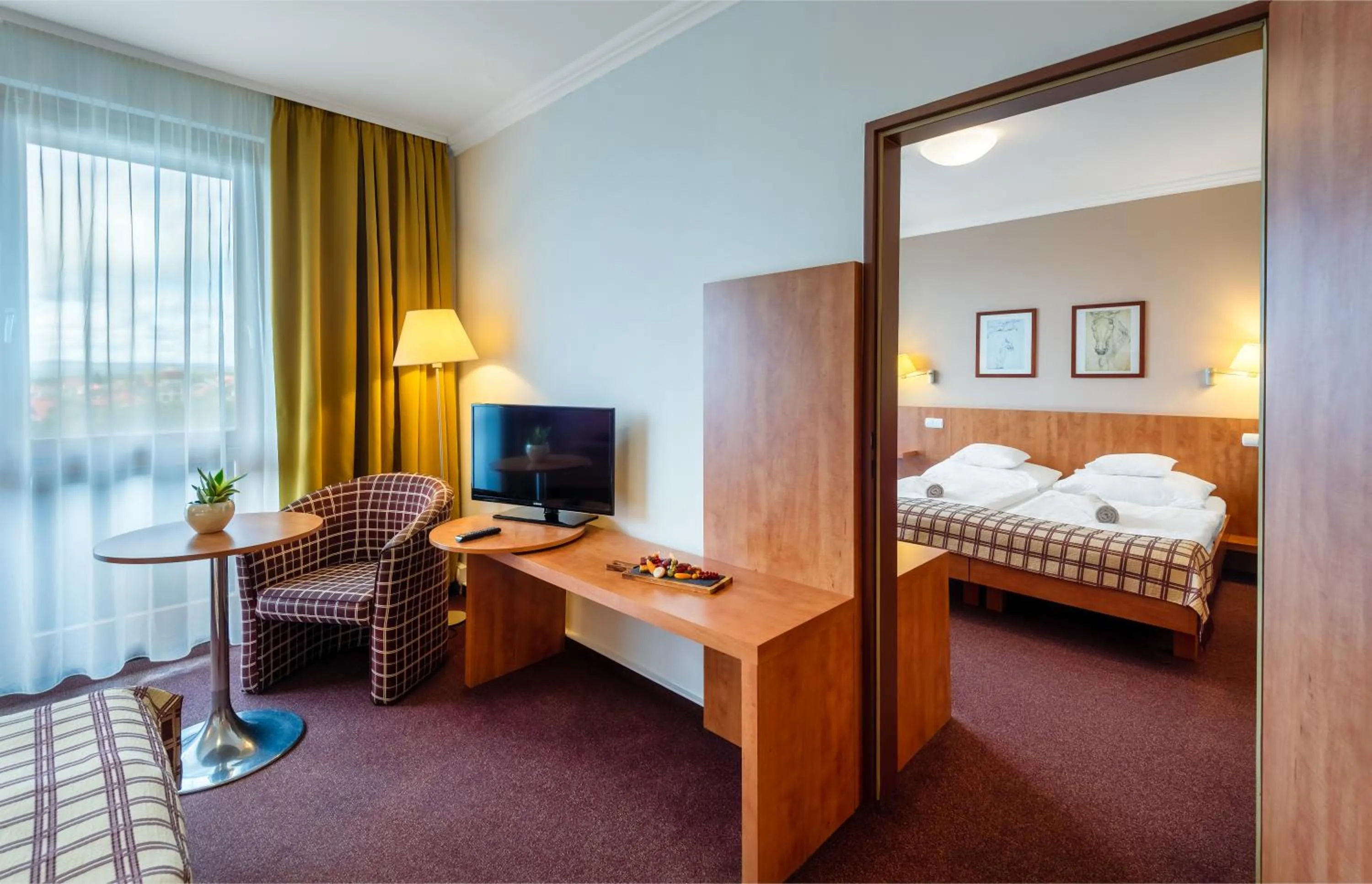 Bed in Hunguest Hotel Pelion