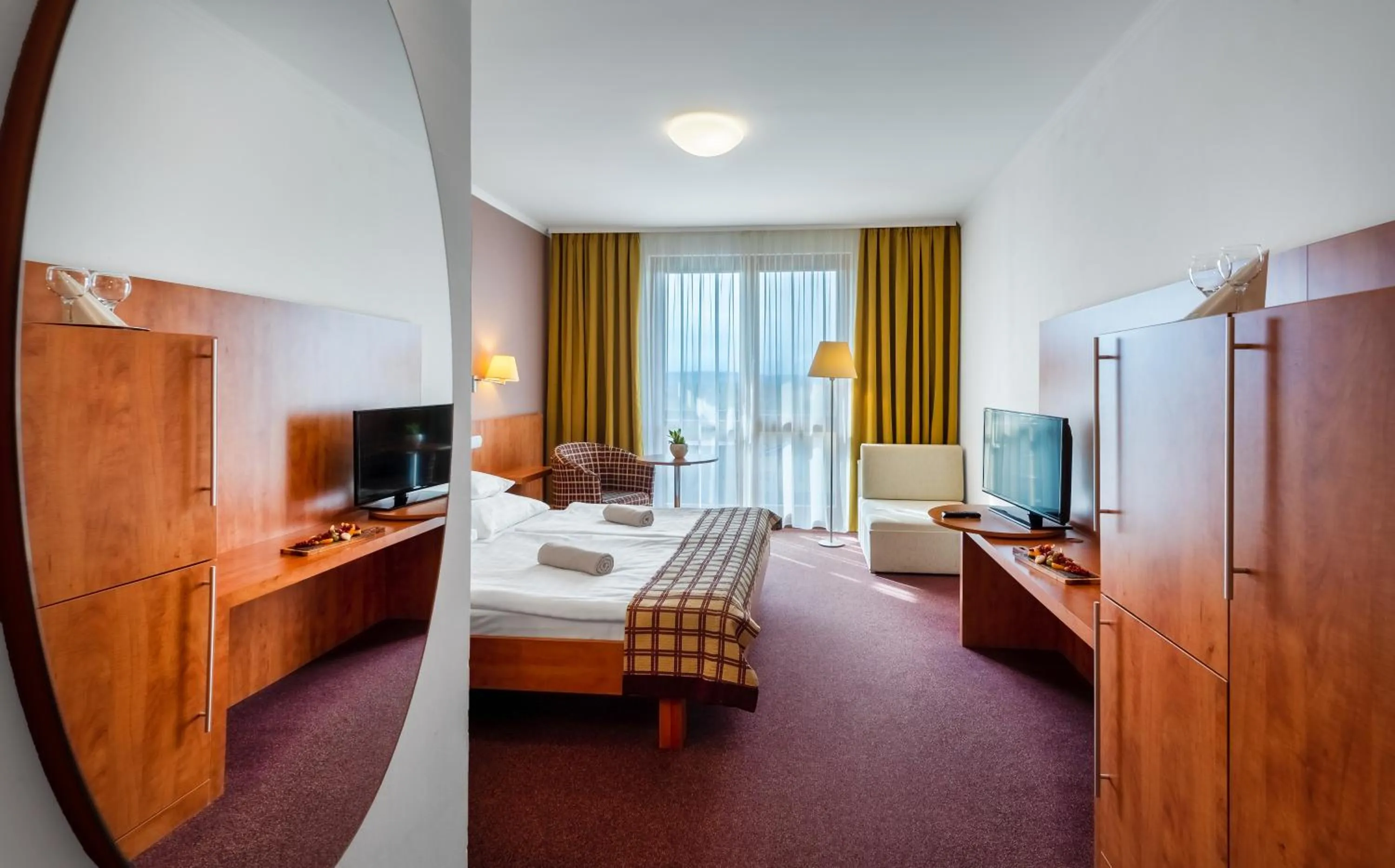 Bed in Hunguest Hotel Pelion