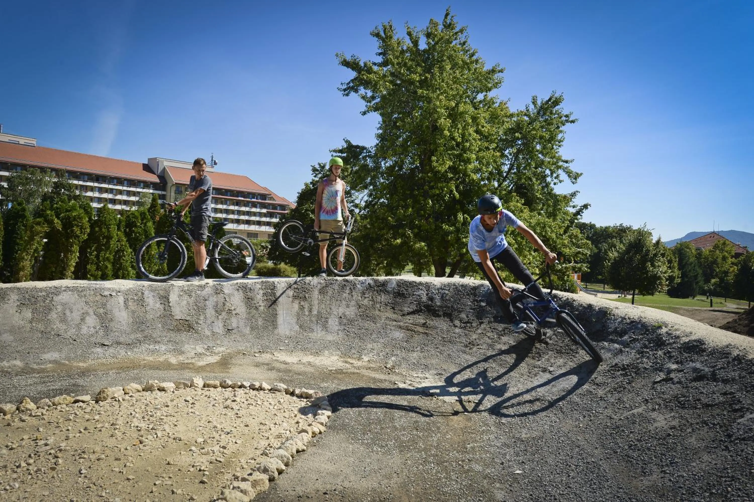 Cycling in Hunguest Hotel Pelion