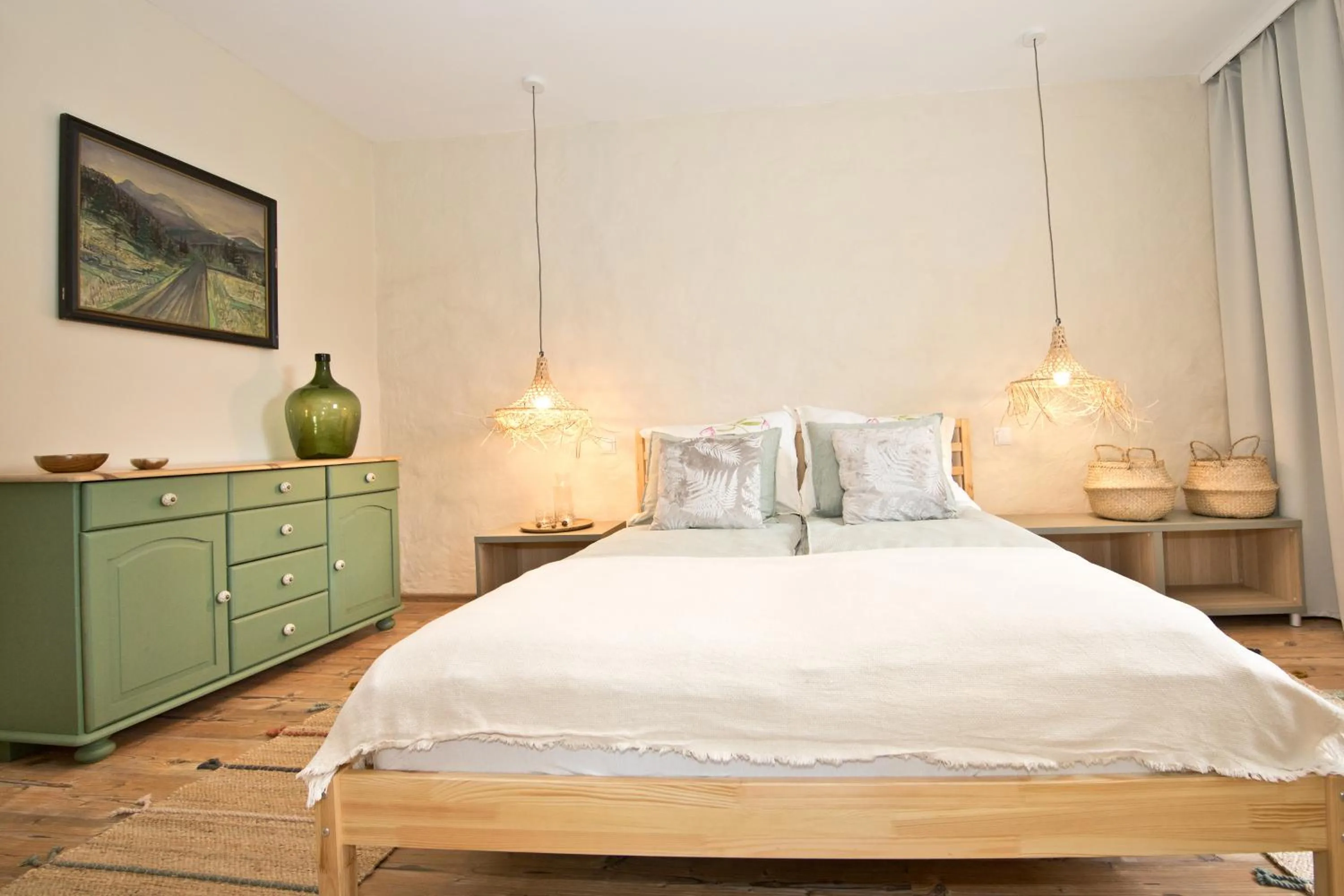 Bedroom, Bed in Apartament Nieoczywisty