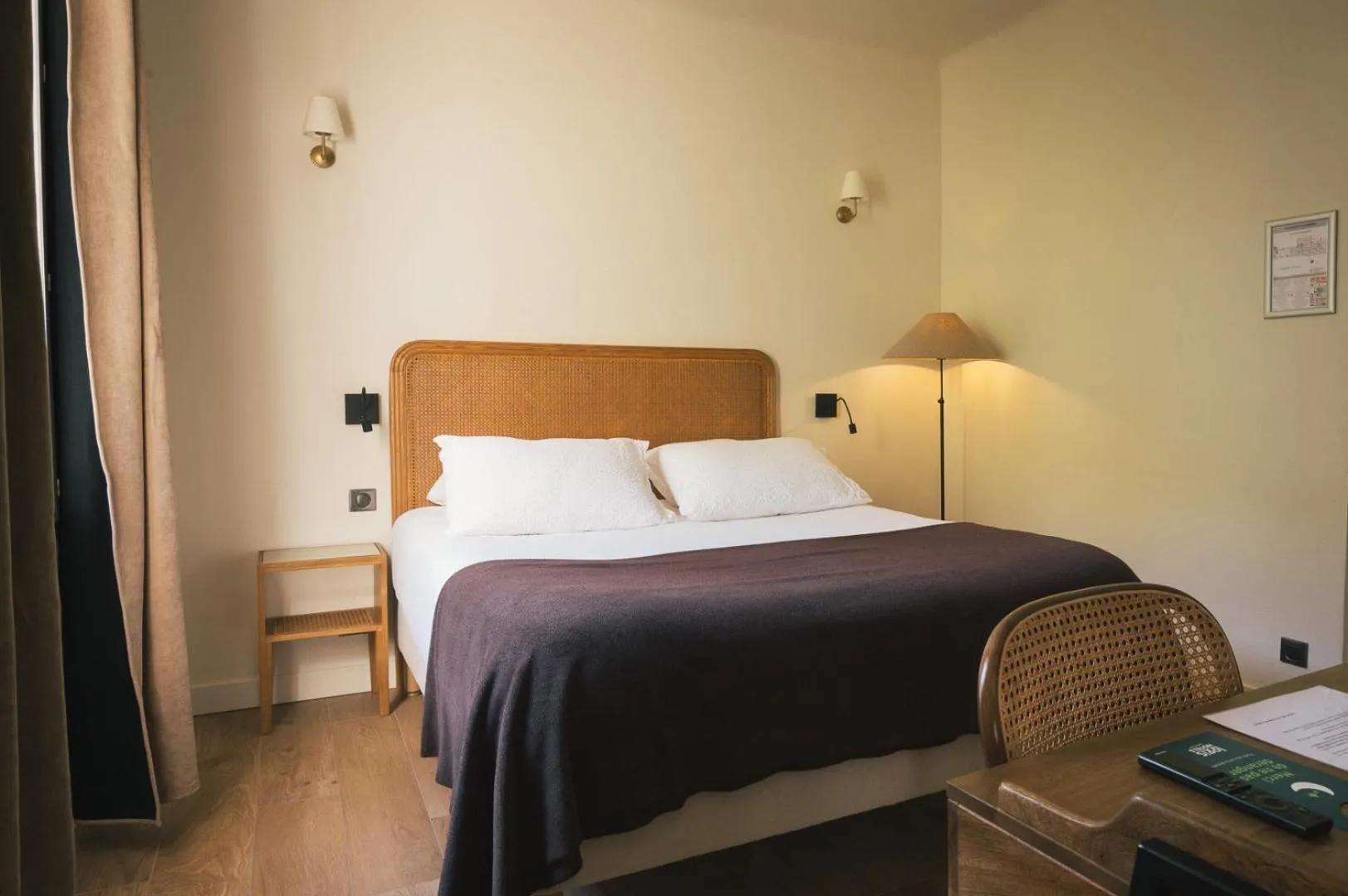 Bedroom, Bed in Auberge du Rédier - Logis Hôtels