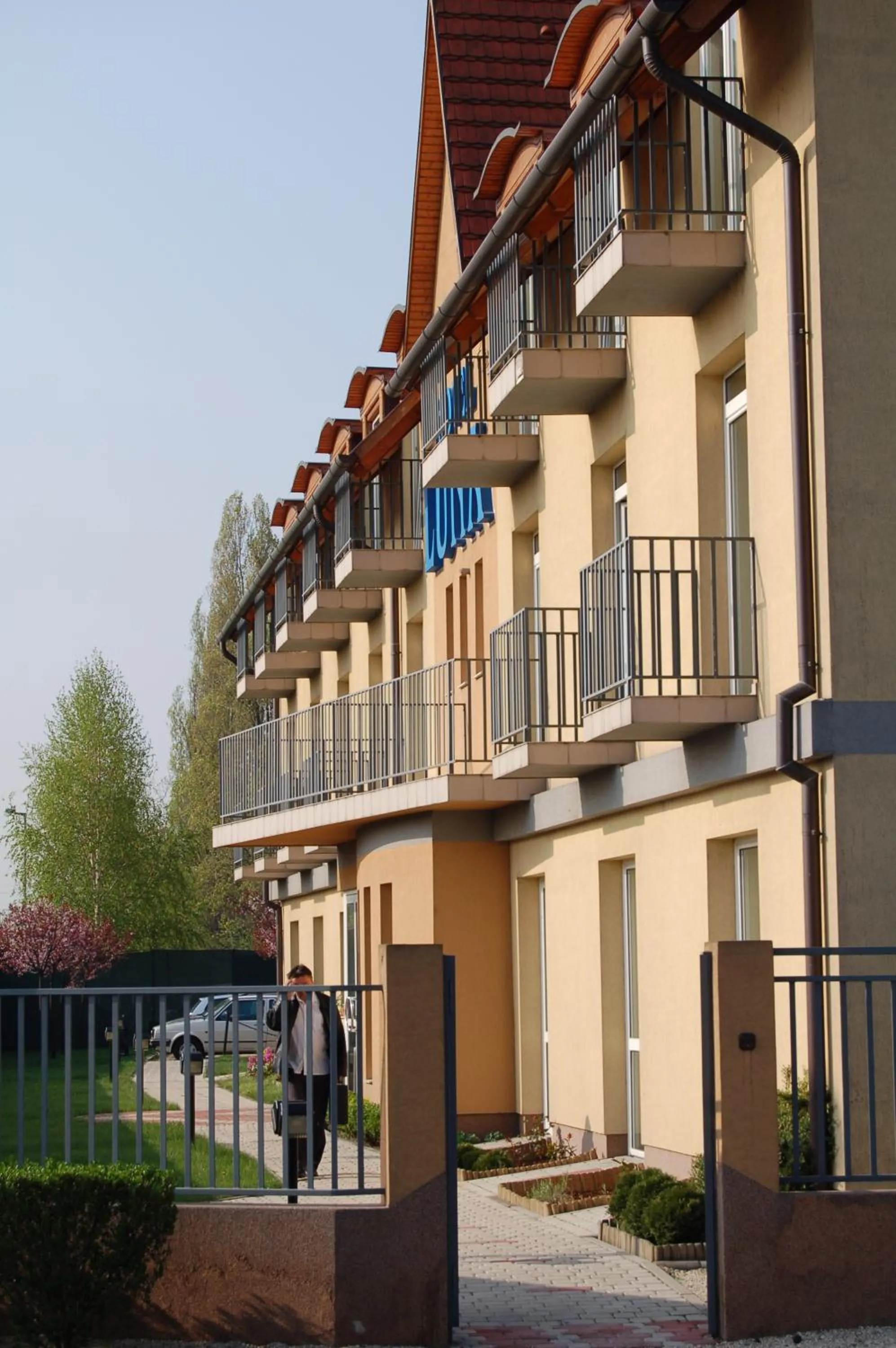 Facade/entrance in Hotel Luna Budapest