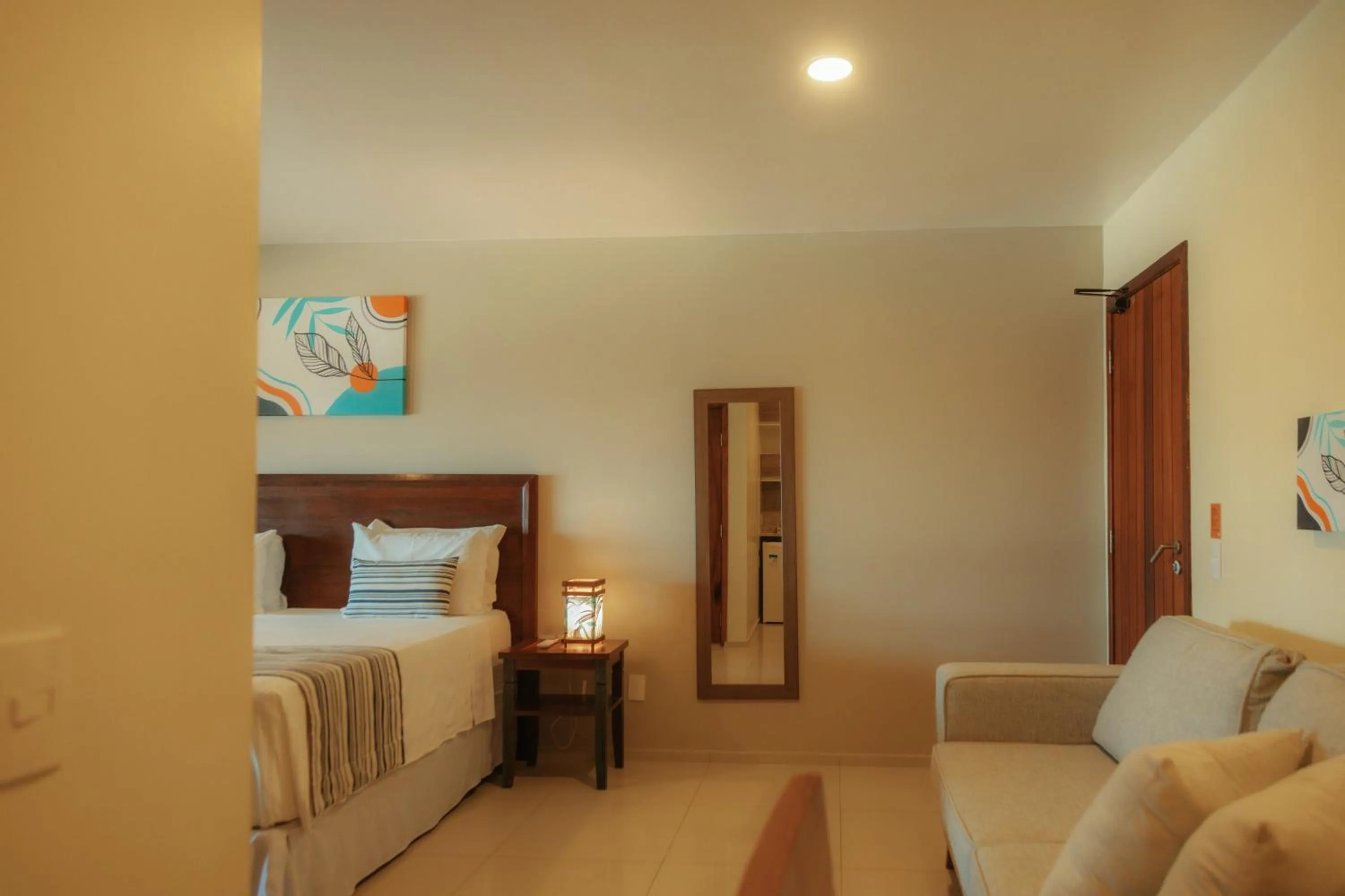 Bed in Sunset Beach Taíba Hotel