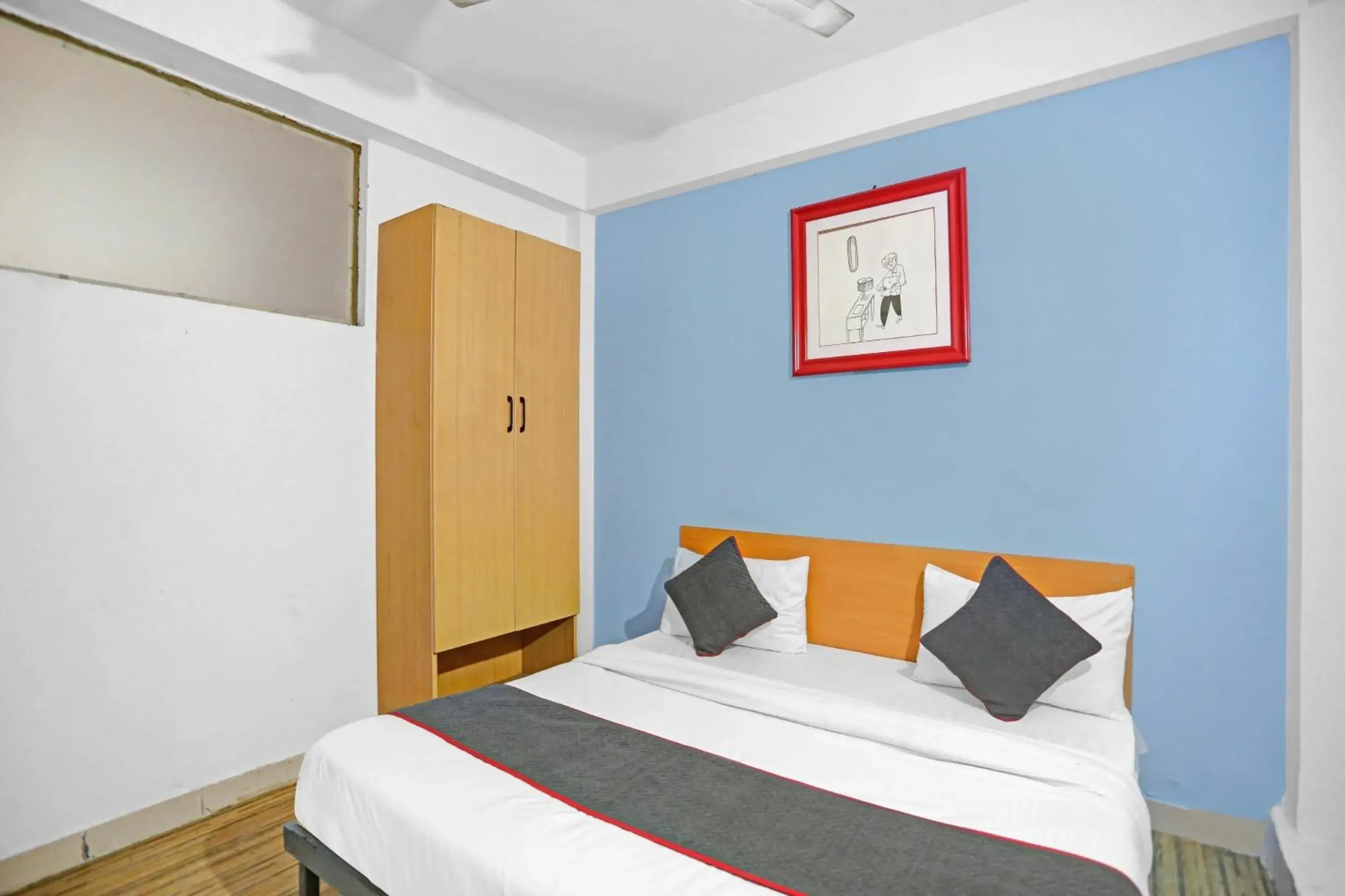 Lobby or reception, Bed in Hotel O Sky View Residency Lobby or reception, Bed in Hotel O Sky View Residency