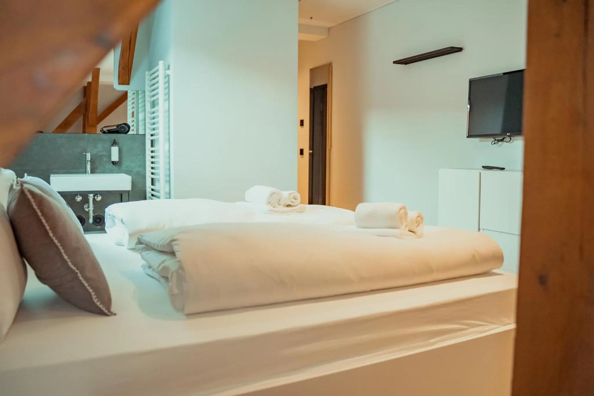 Photo of the whole room, Bed in Mariandl im Oberwirt