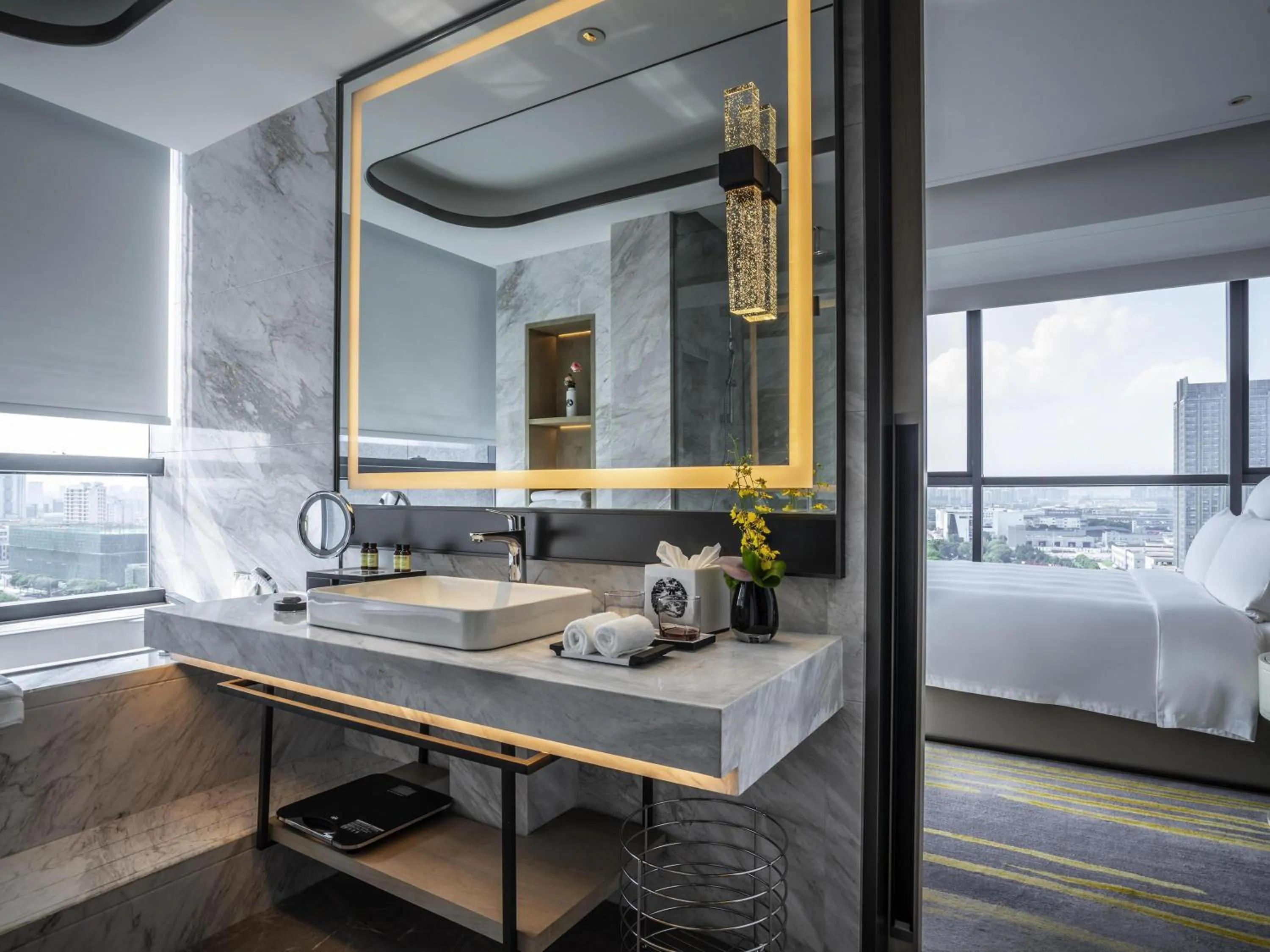 Bedroom, Bed in Pullman Suzhou Zhonghui