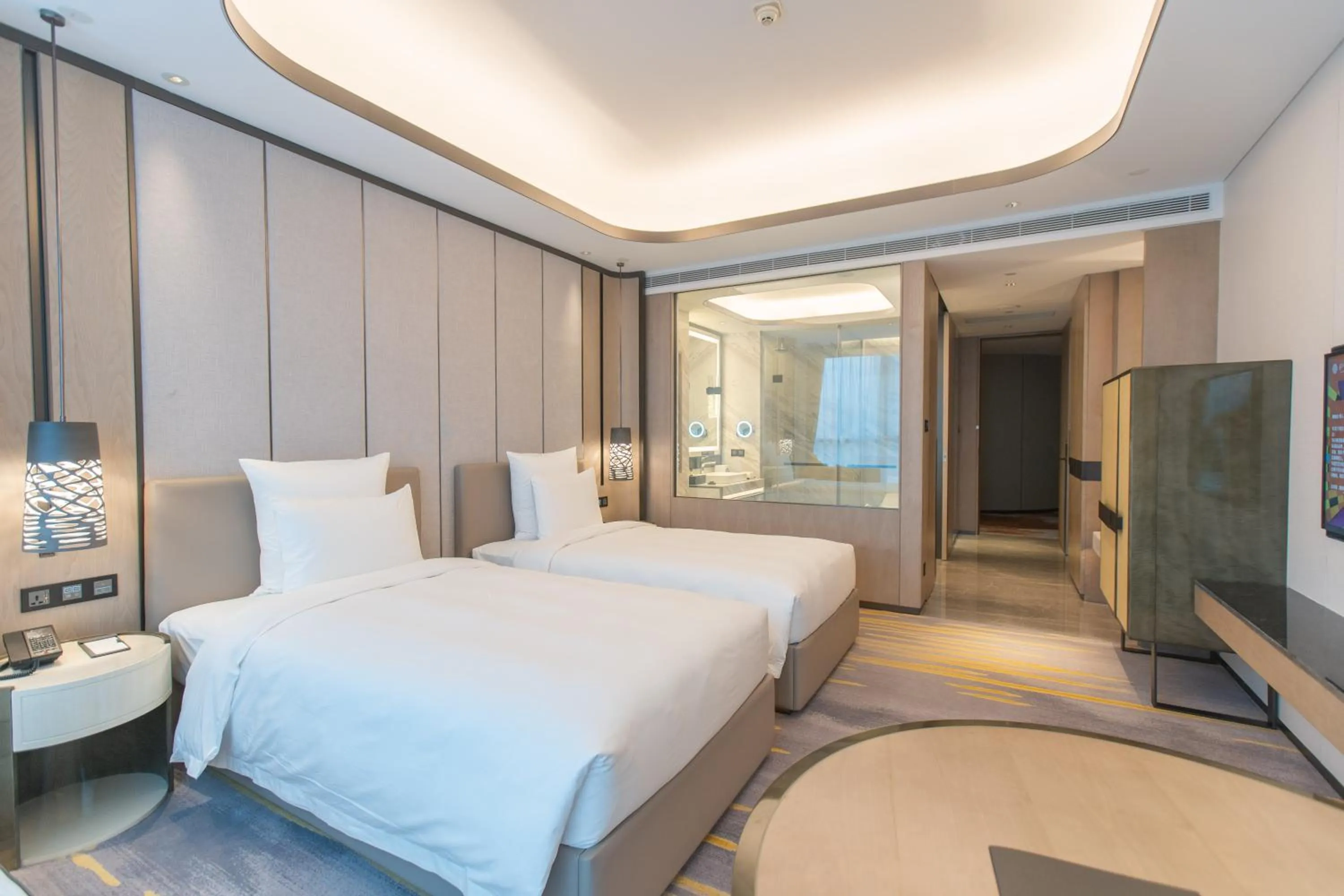 Bathroom, Bed in Pullman Suzhou Zhonghui