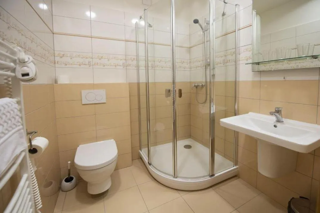 Shower in Hotel Berounka