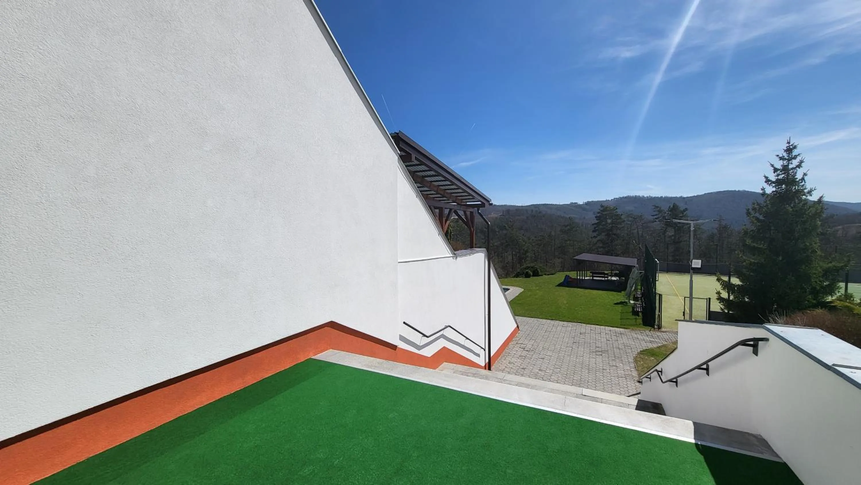 Garden view in Hotel Berounka