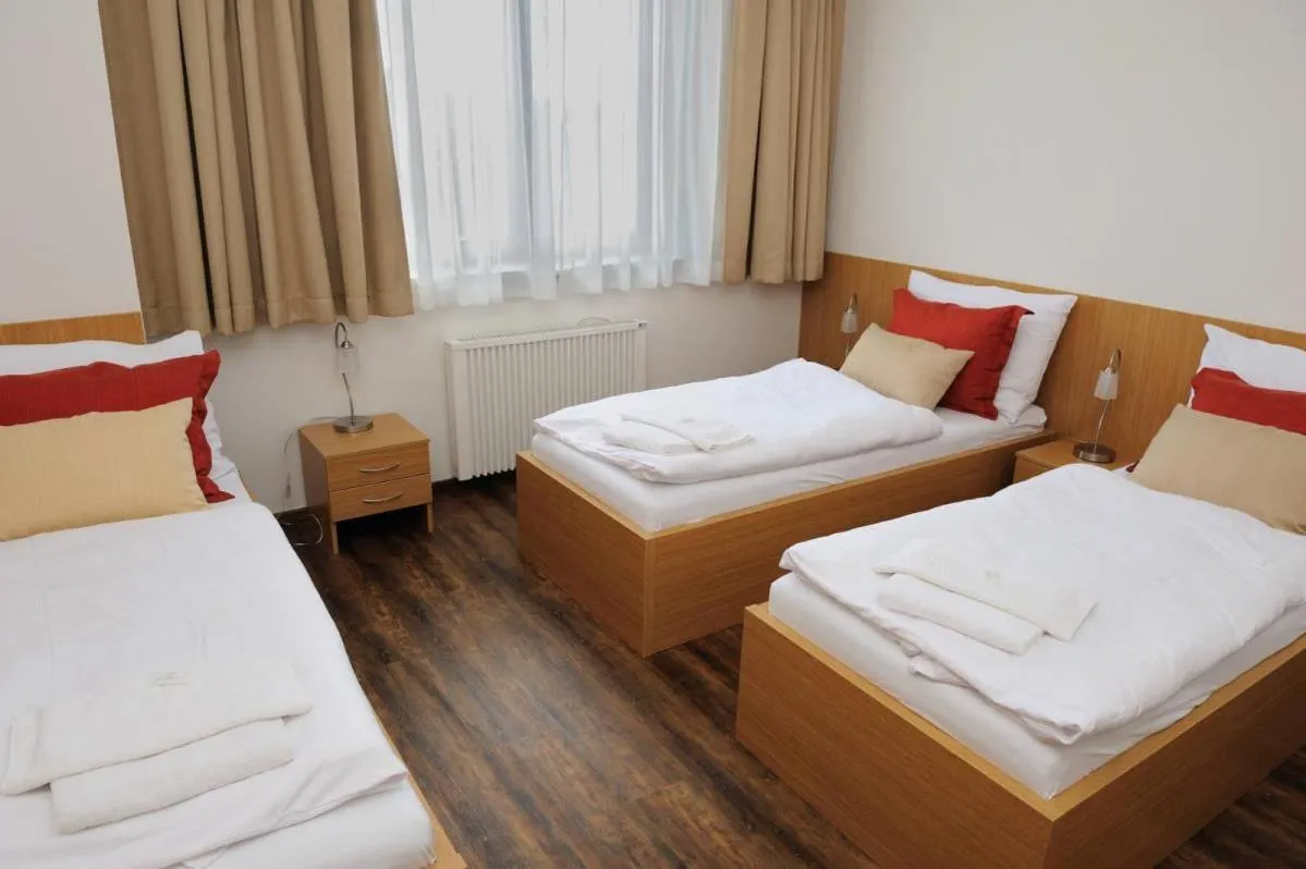 Bed in Hotel Berounka