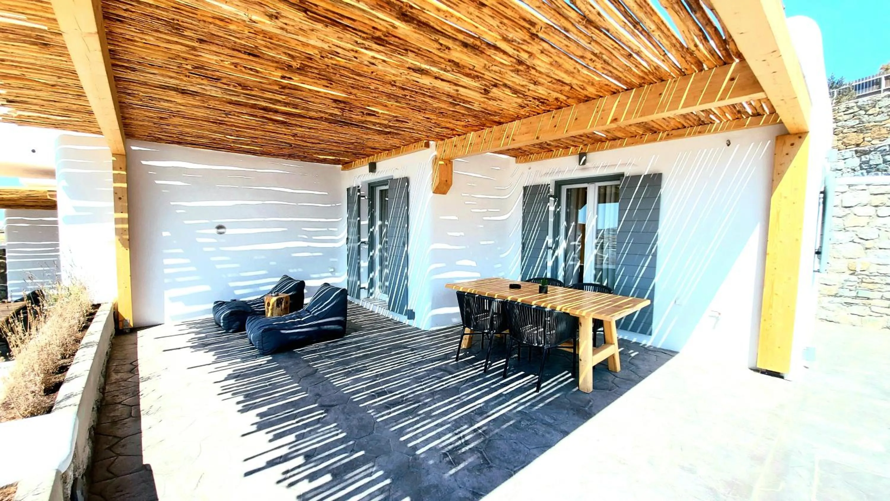 Balcony/Terrace in Privilege houses Mykonos