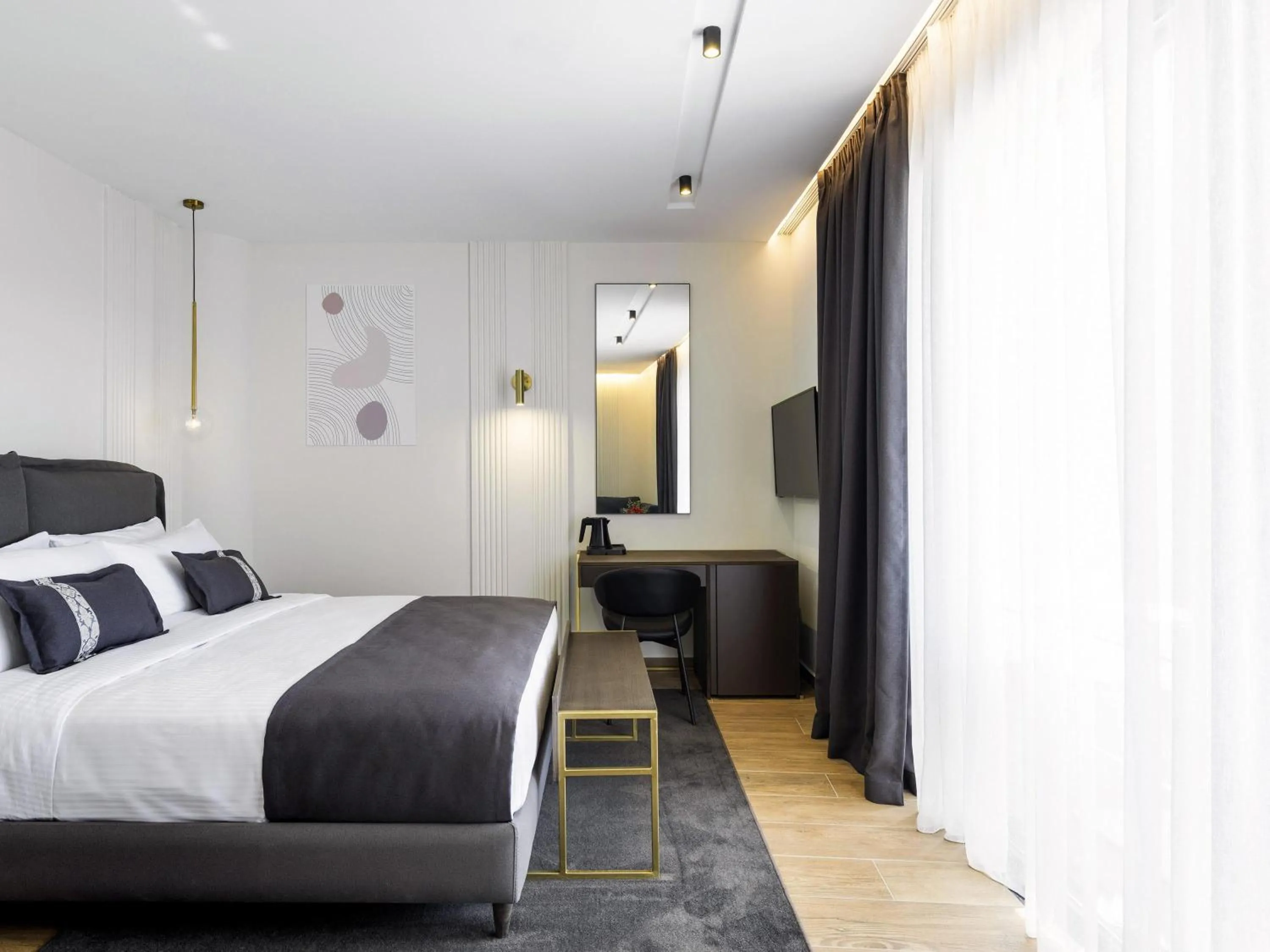 Bedroom, Bed in Mövenpick Hotel Lalez Durres