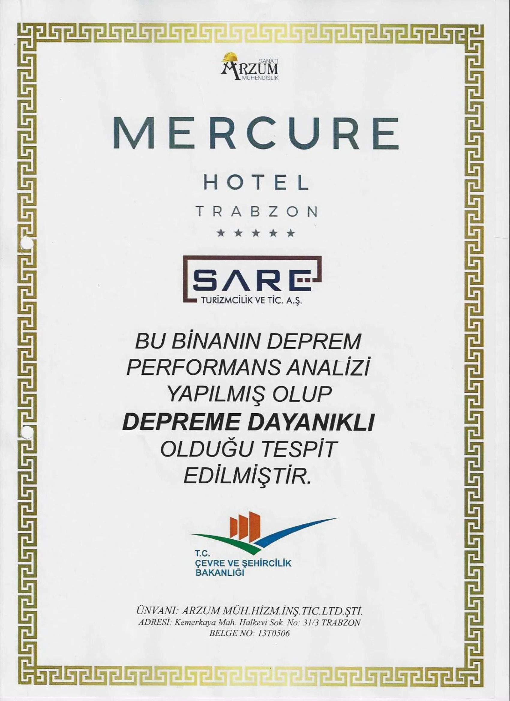 Property building in Mercure Trabzon Hotel