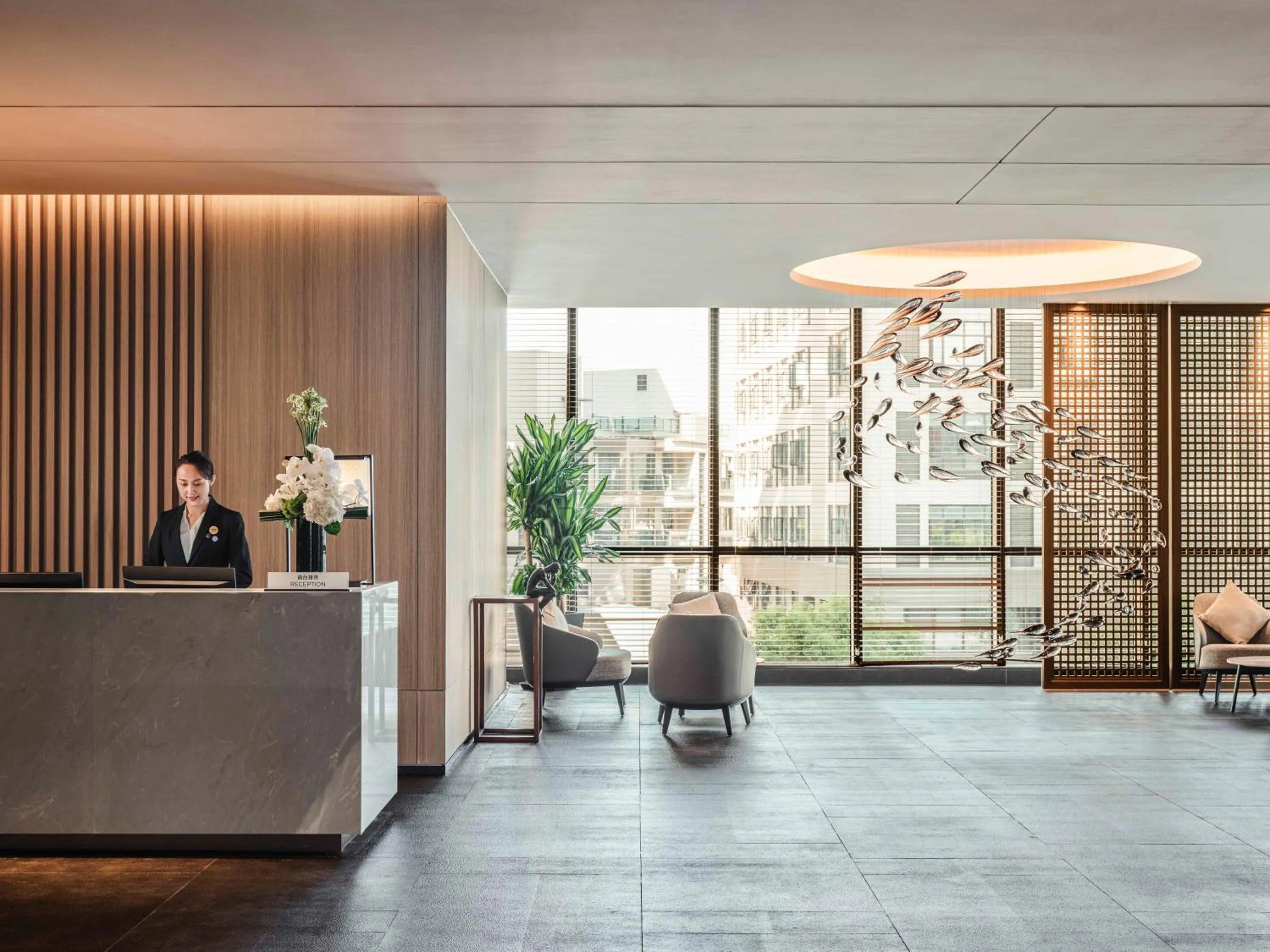 Lobby or reception in Novotel Shanghai Qingpu Excellence