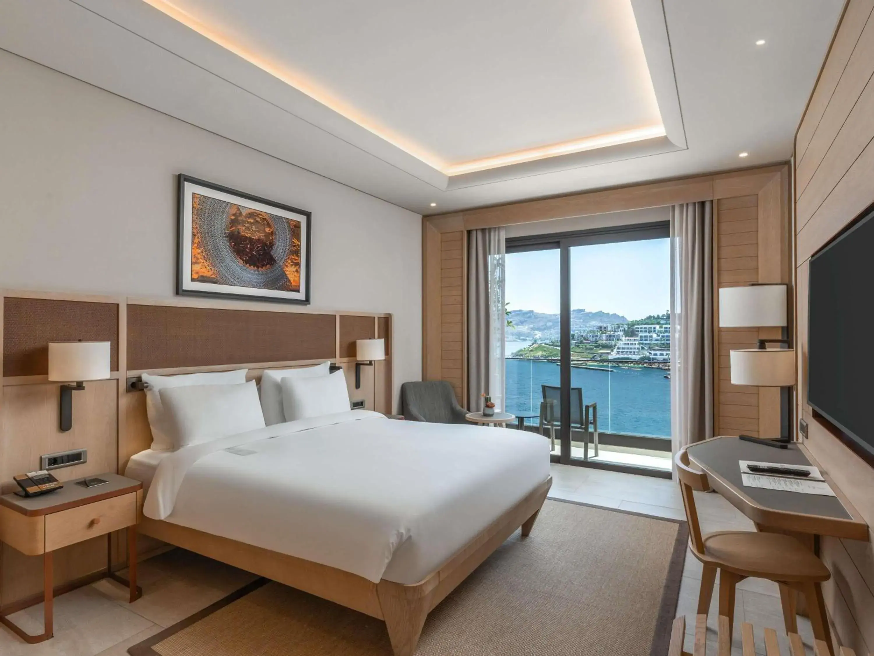 Bedroom, Bed in The Bodrum Hotel Yalıkavak - MGallery Collection Bedroom, Bed in The Bodrum Hotel Yalıkavak - MGallery Collection