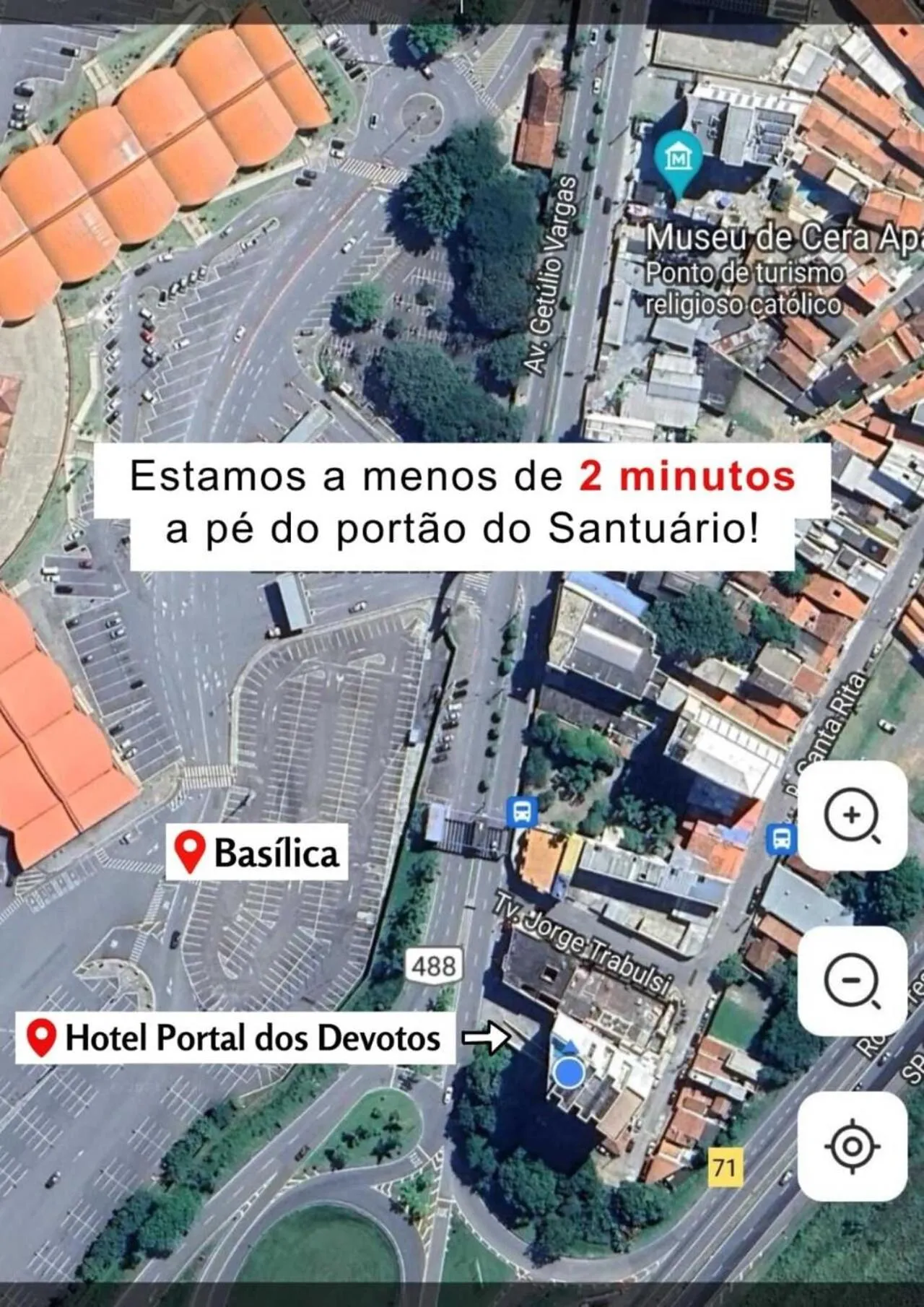 Bird's eye view in Hotel Portal dos Devotos