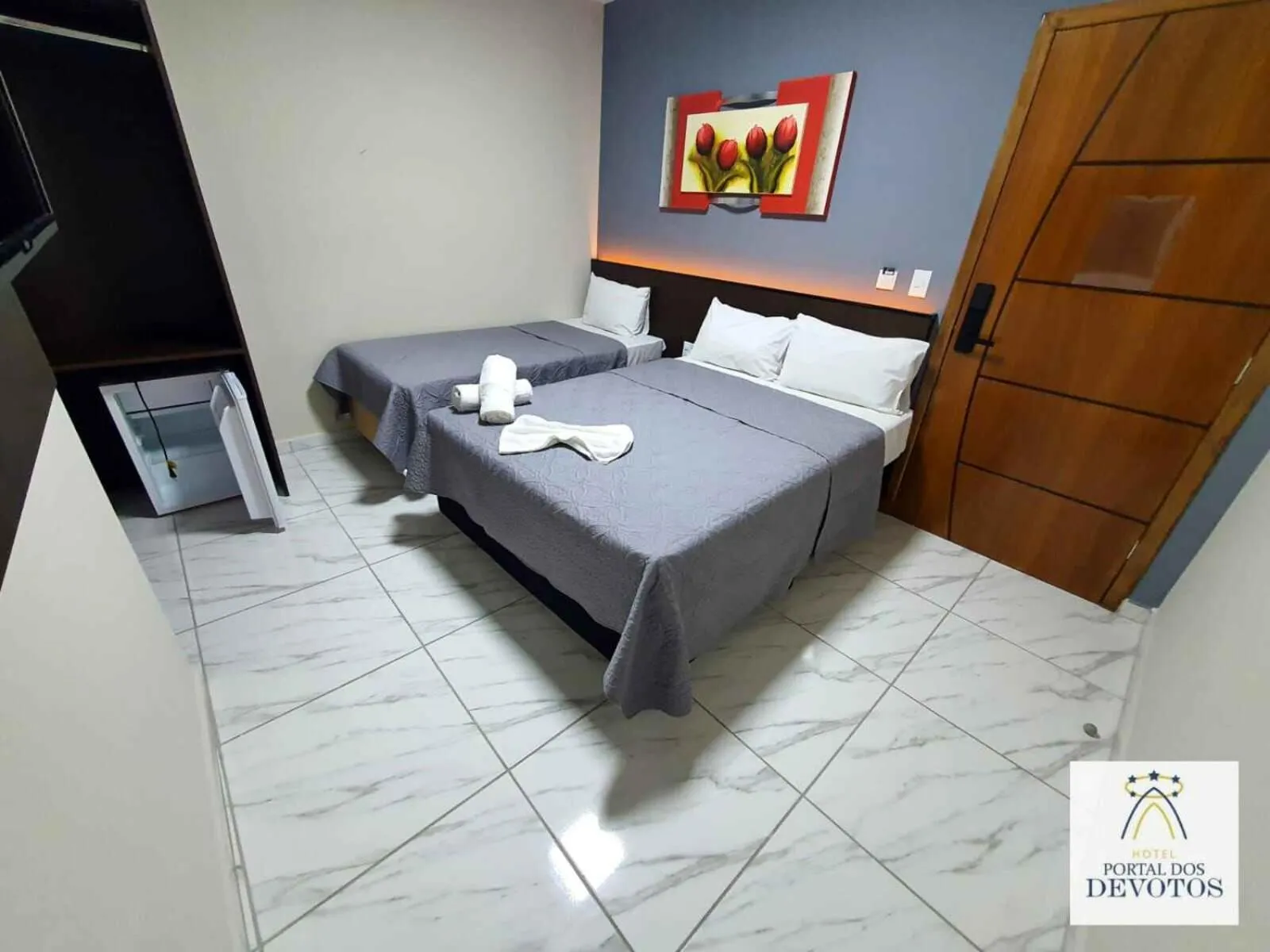 Bed in Hotel Portal dos Devotos