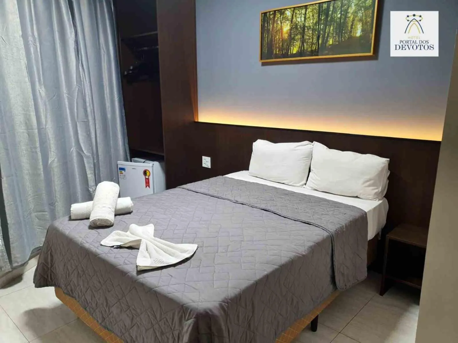 Bed in Hotel Portal dos Devotos