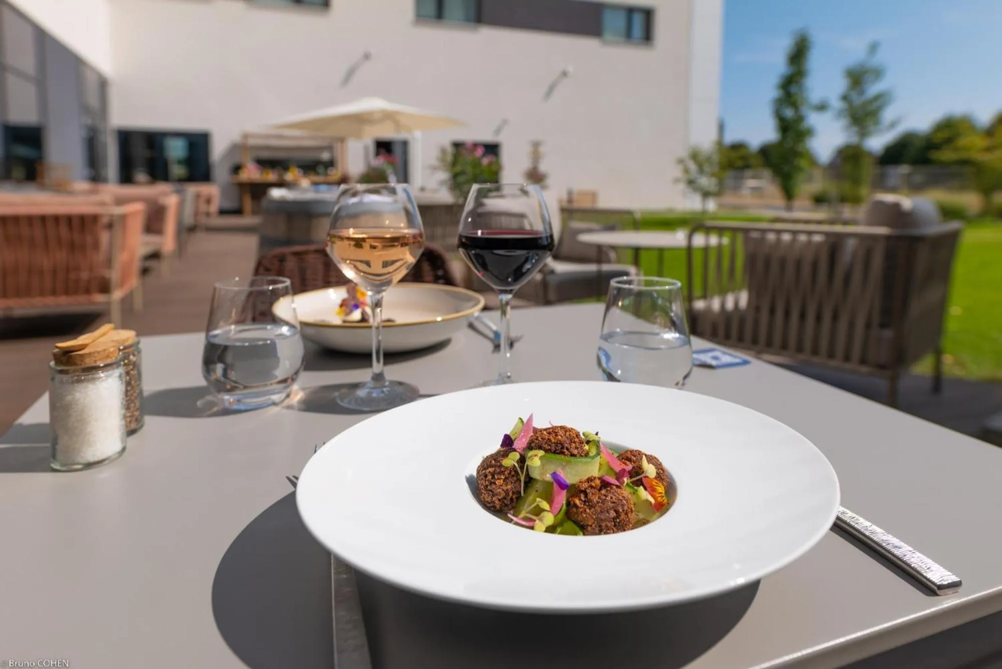 Patio in Holiday Inn Paris CDG Airport an IHG Hotel