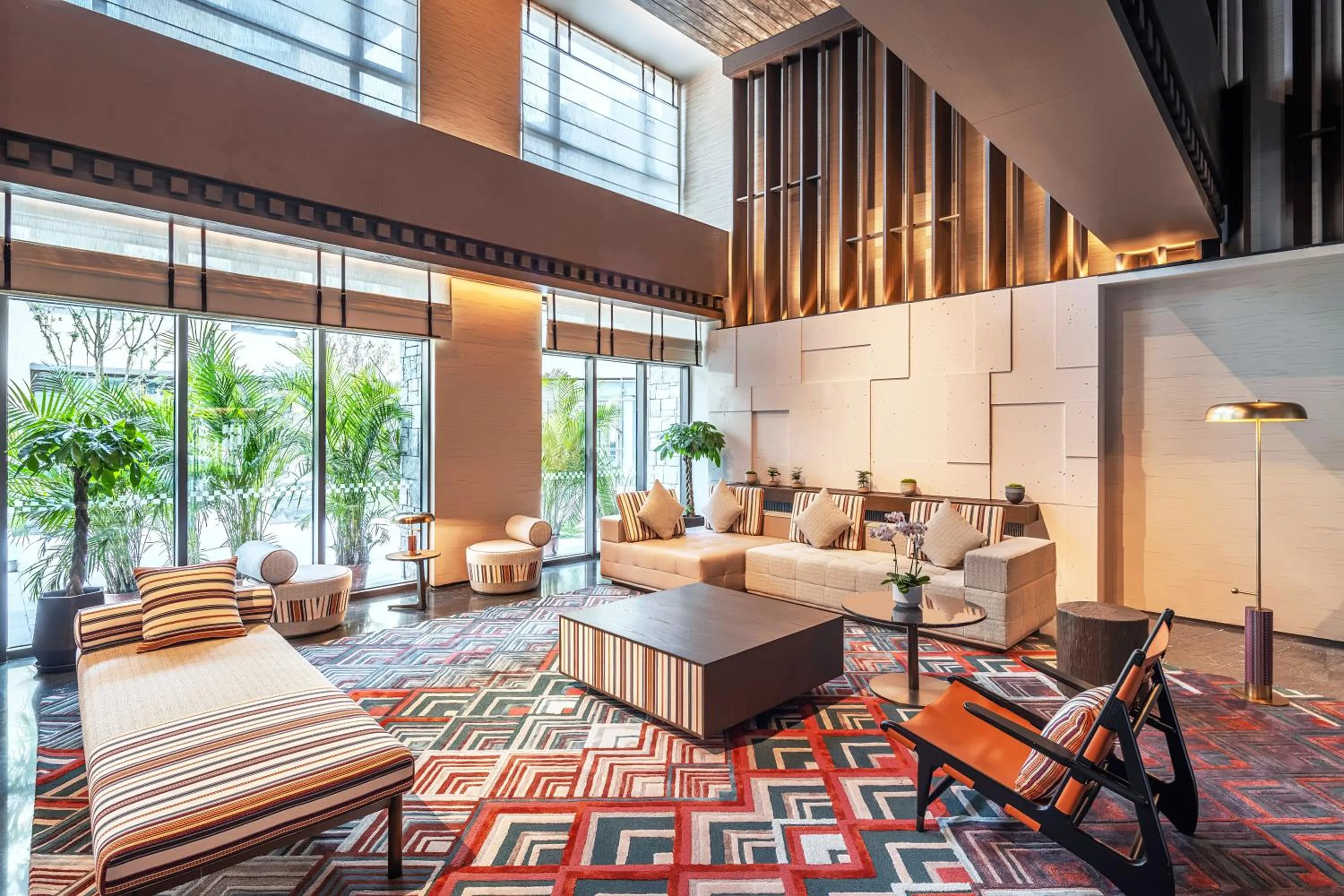 Seating area in Hotel Indigo Jiuzhai by IHG