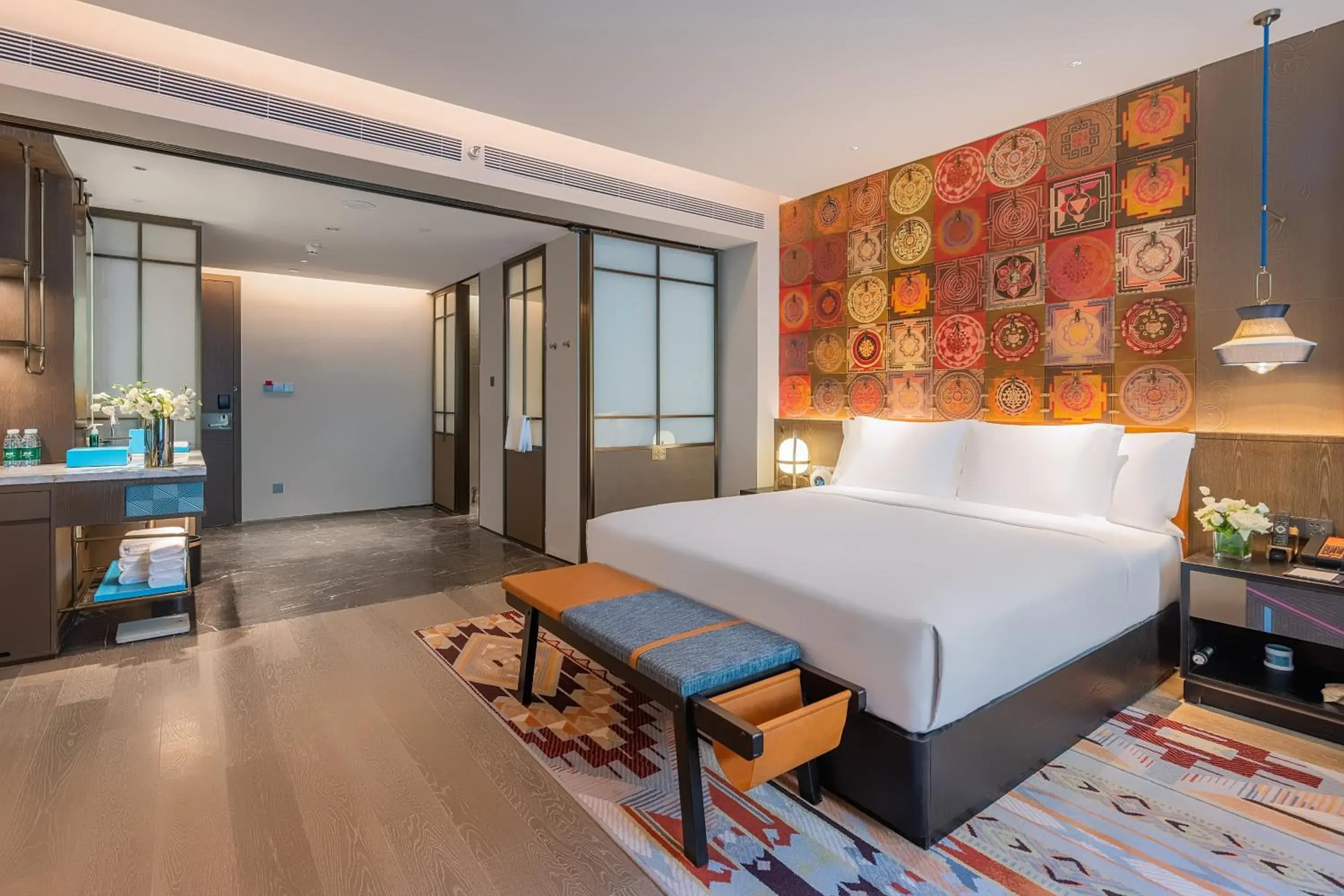 Bedroom, Bed in Hotel Indigo Jiuzhai by IHG Bedroom, Bed in Hotel Indigo Jiuzhai by IHG