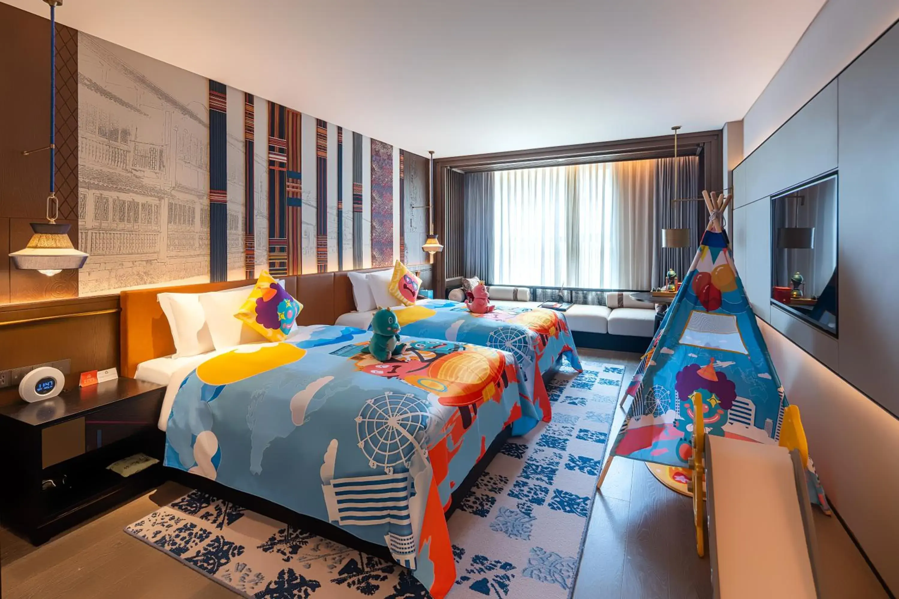 Bed in Hotel Indigo Jiuzhai by IHG Bed in Hotel Indigo Jiuzhai by IHG