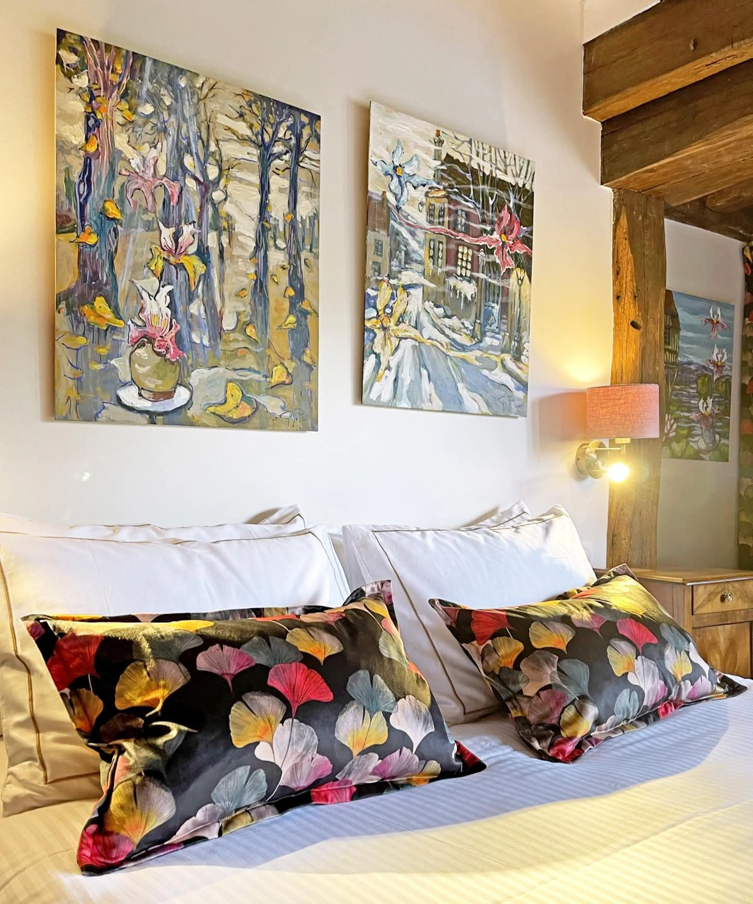 Decorative detail, Bed in Moulin de Fourges