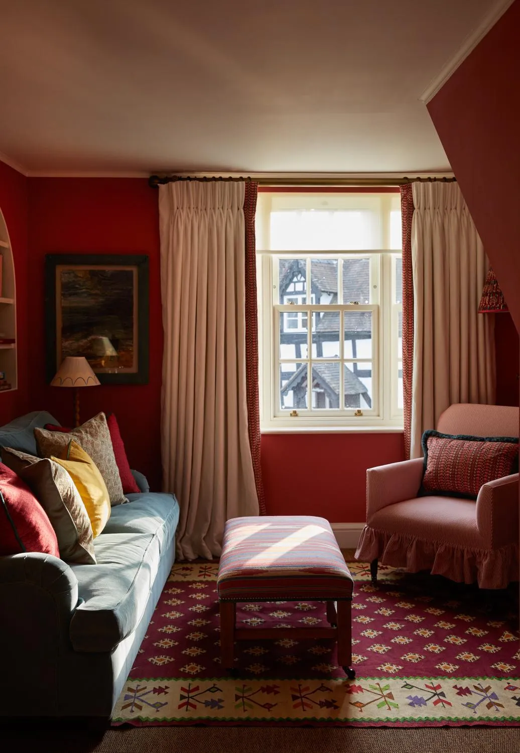 Living room in The Bear Inn, Hodnet