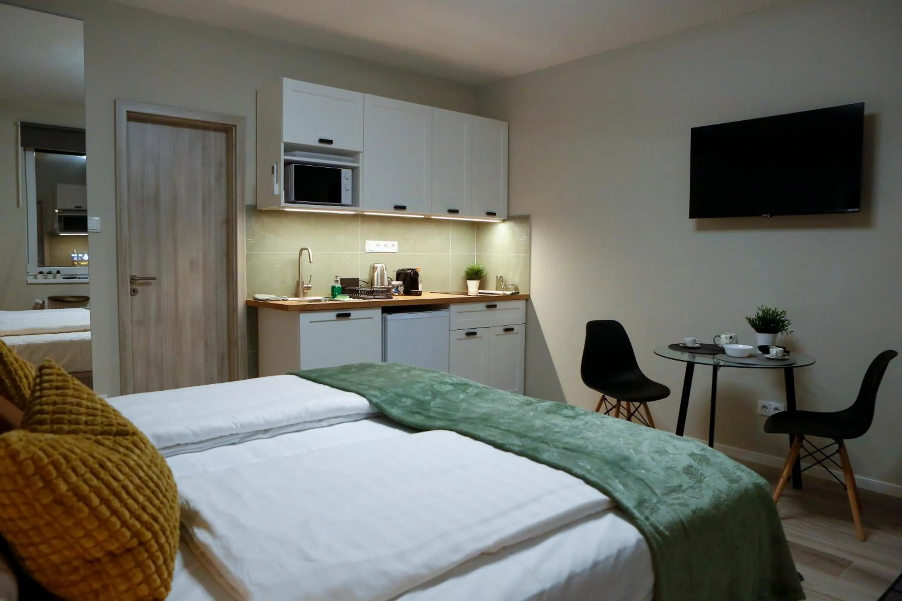 kitchen in Akacfa Holiday Apartments