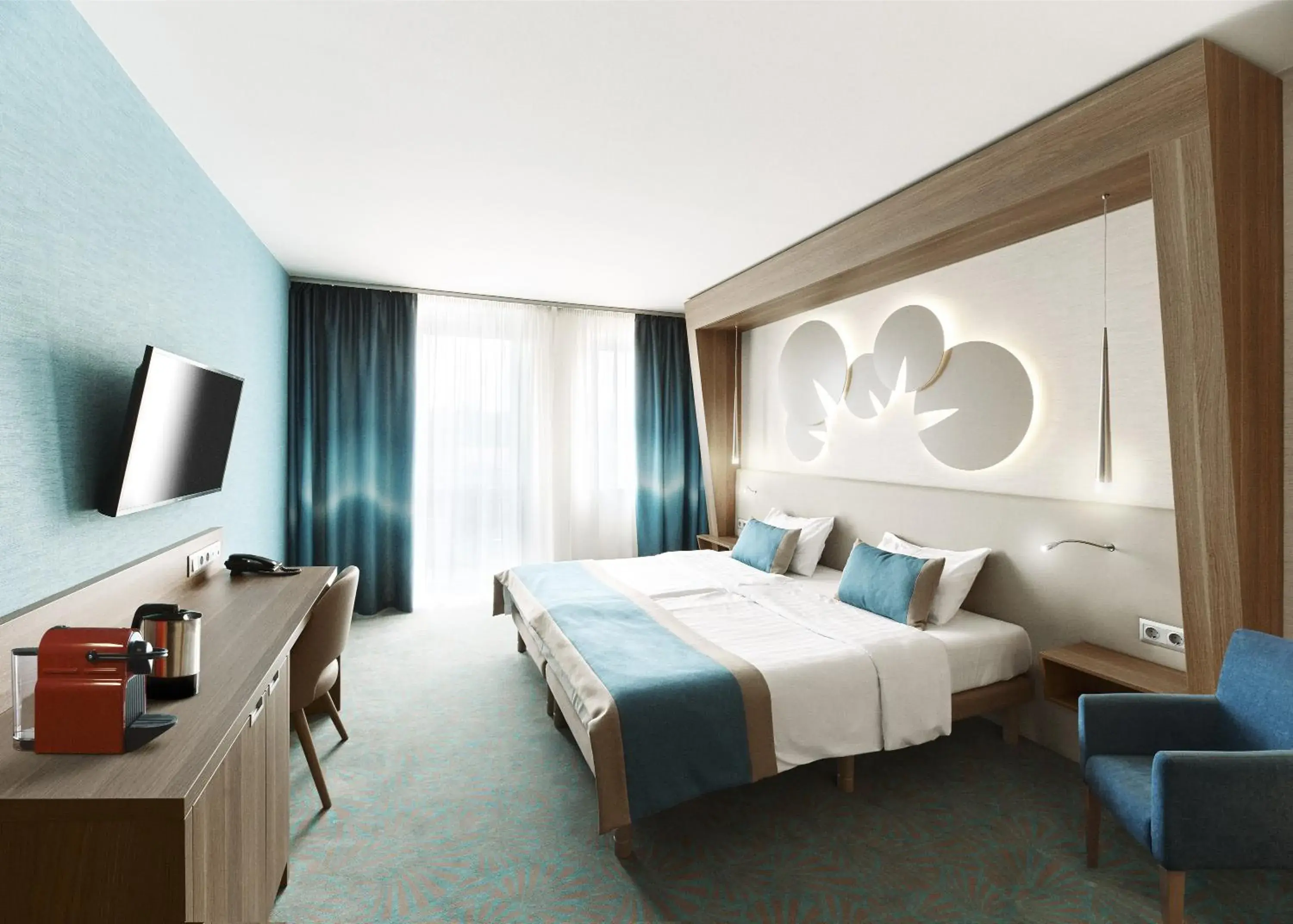 Superior Double Room with Park View - single occupancy in Hotel Europa Fit Hévíz Superior Double Room with Park View - single occupancy in Hotel Europa Fit Hévíz