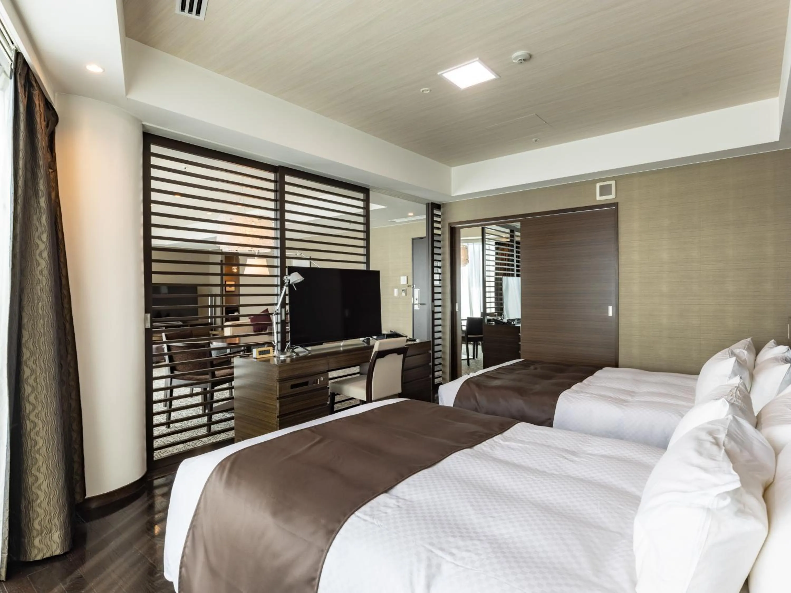 Photo of the whole room, Bed in Tenza Hotel at Hakata Station