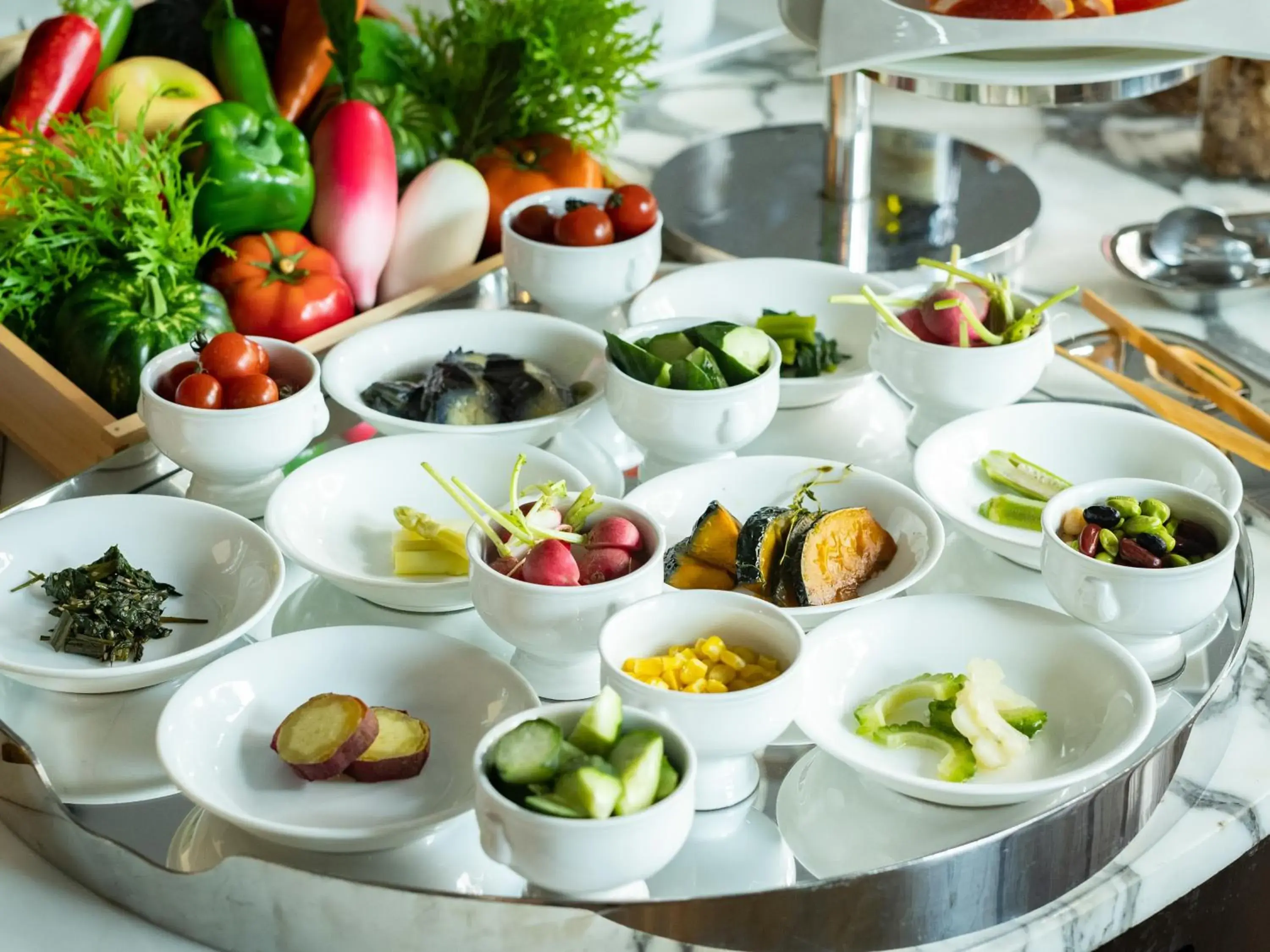 Buffet breakfast in KOKO HOTEL Premier Hakata - formerly Tenza Hotel at Hakata Station Buffet breakfast in KOKO HOTEL Premier Hakata - formerly Tenza Hotel at Hakata Station