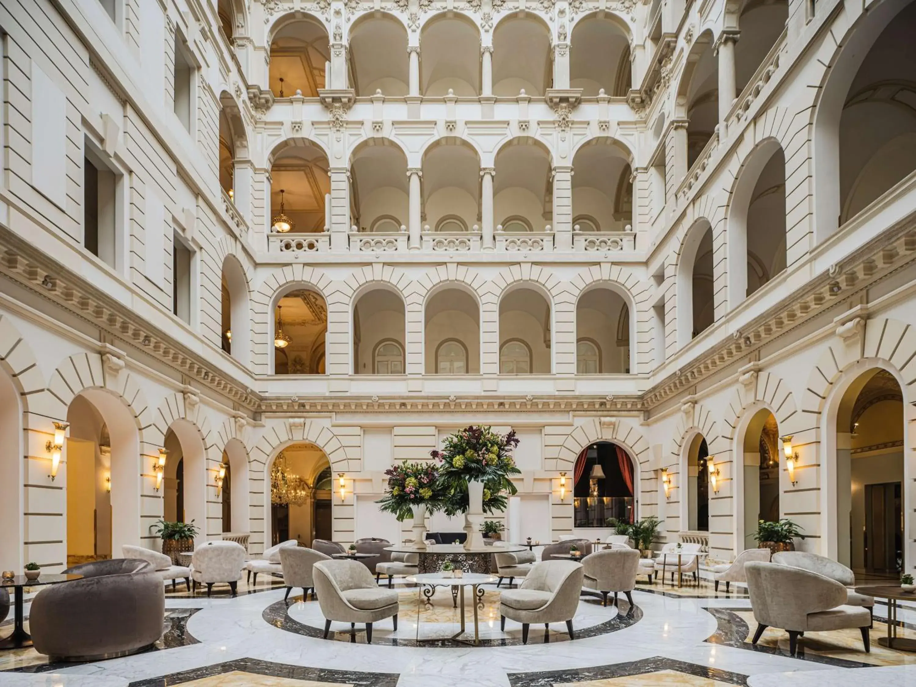Lobby or reception in Anantara New York Palace Budapest - A Leading Hotel of the World Lobby or reception in Anantara New York Palace Budapest - A Leading Hotel of the World