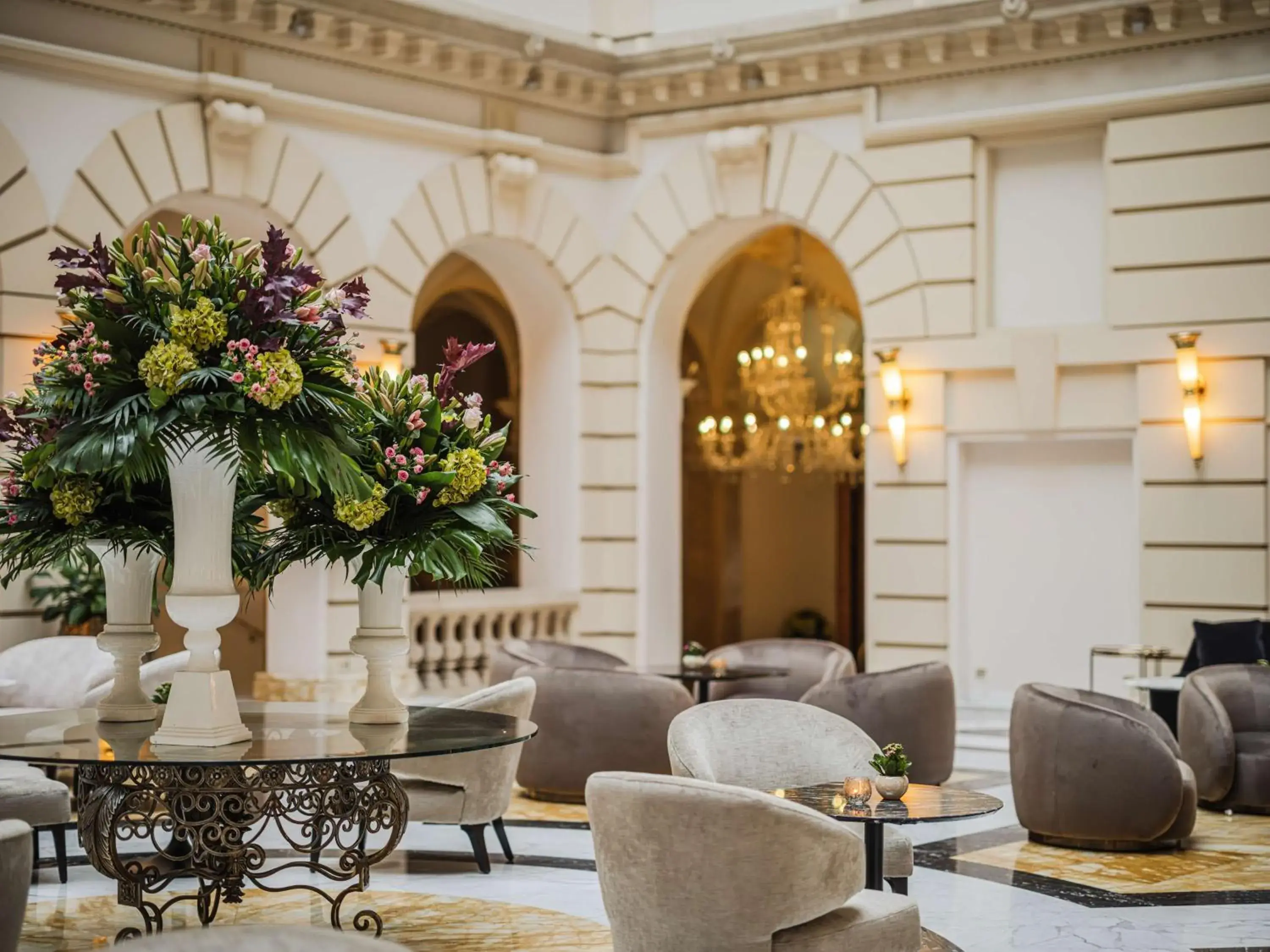 Lobby or reception in Anantara New York Palace Budapest - A Leading Hotel of the World Lobby or reception in Anantara New York Palace Budapest - A Leading Hotel of the World