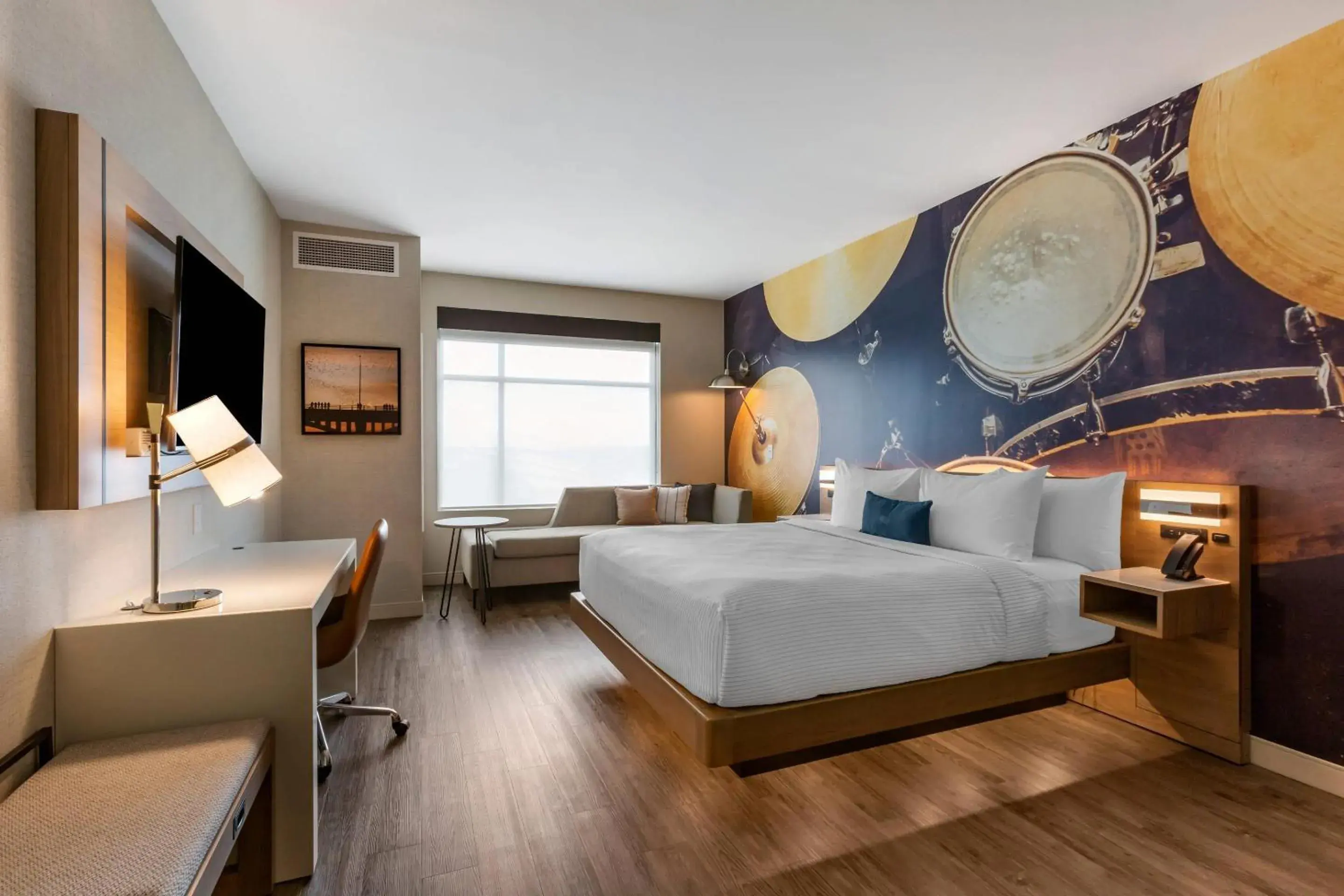 Bedroom, Bed in Cambria Hotel Austin Airport Bedroom, Bed in Cambria Hotel Austin Airport