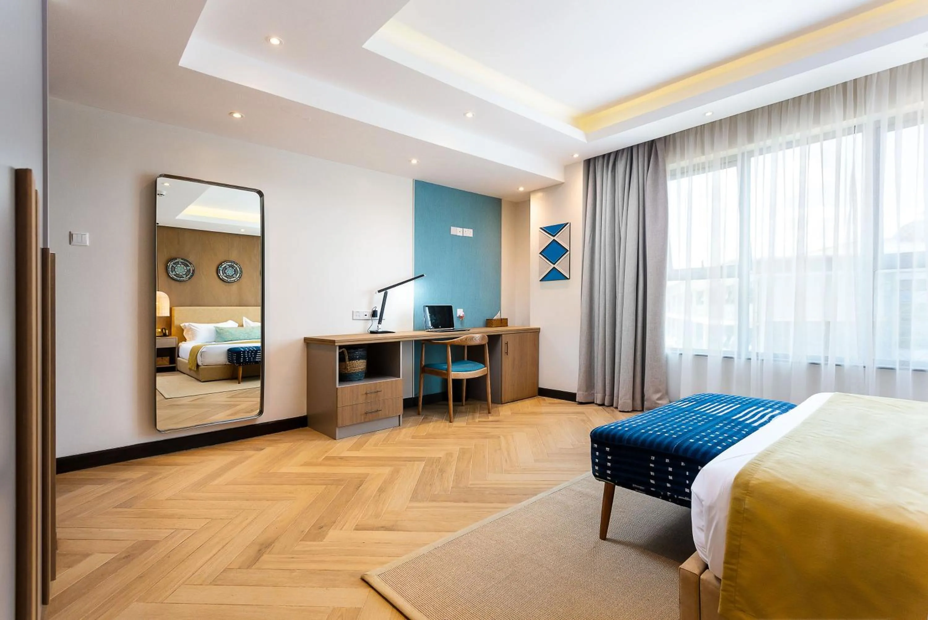 Photo of the whole room, Bed in Ulwazi Place Hotel by Trianum