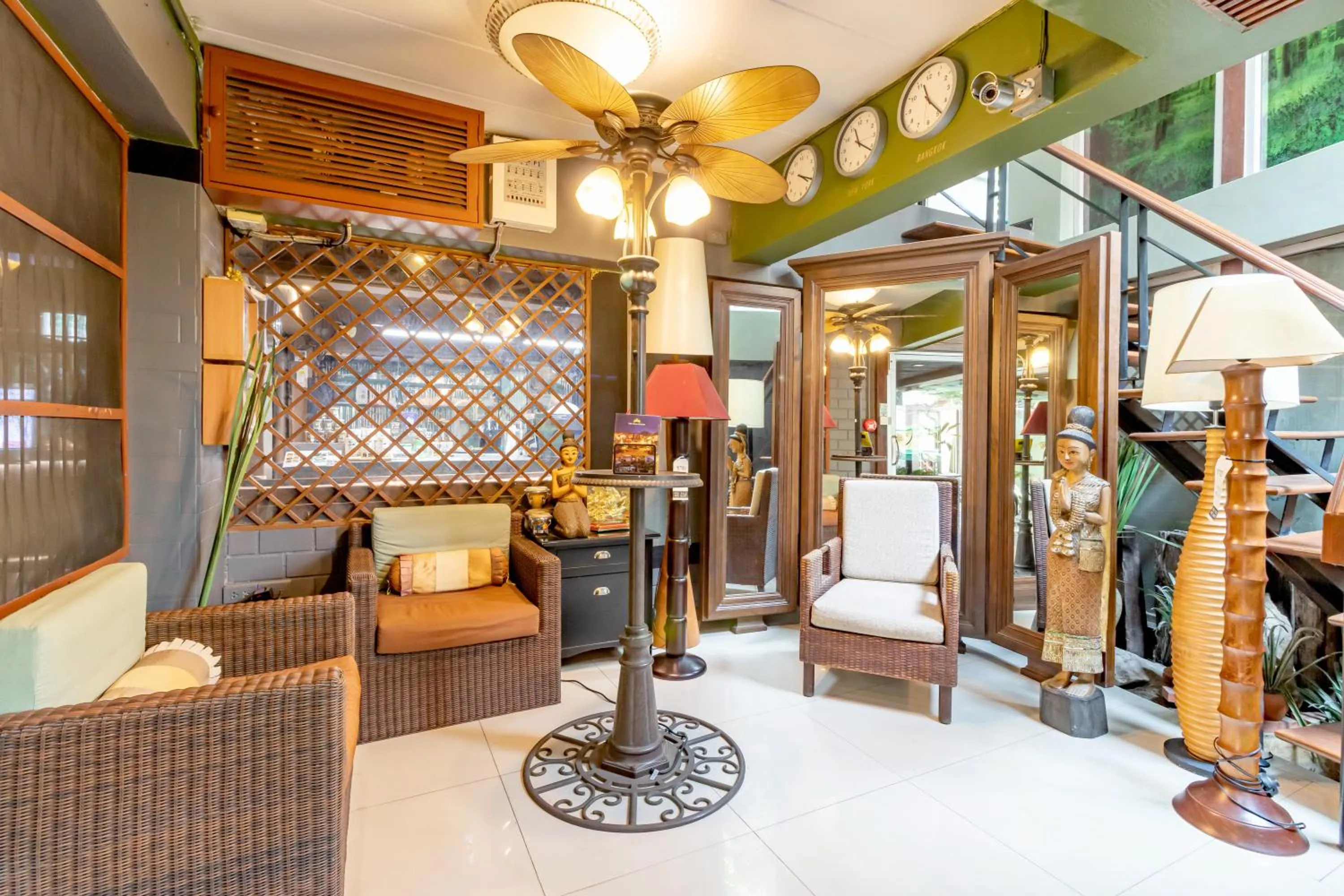 Seating area in The Palm Hotel