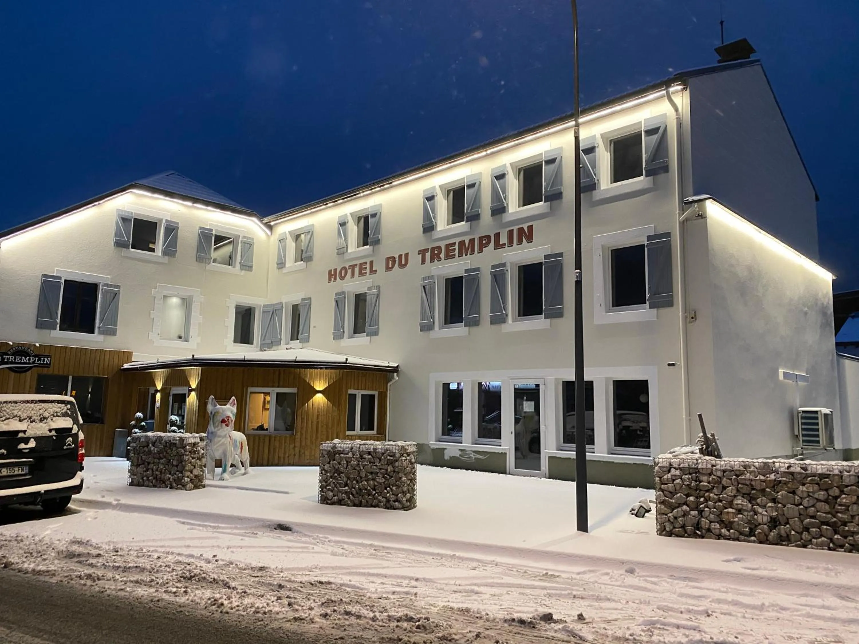 Property building, Winter in Hôtel & Spa du Tremplin