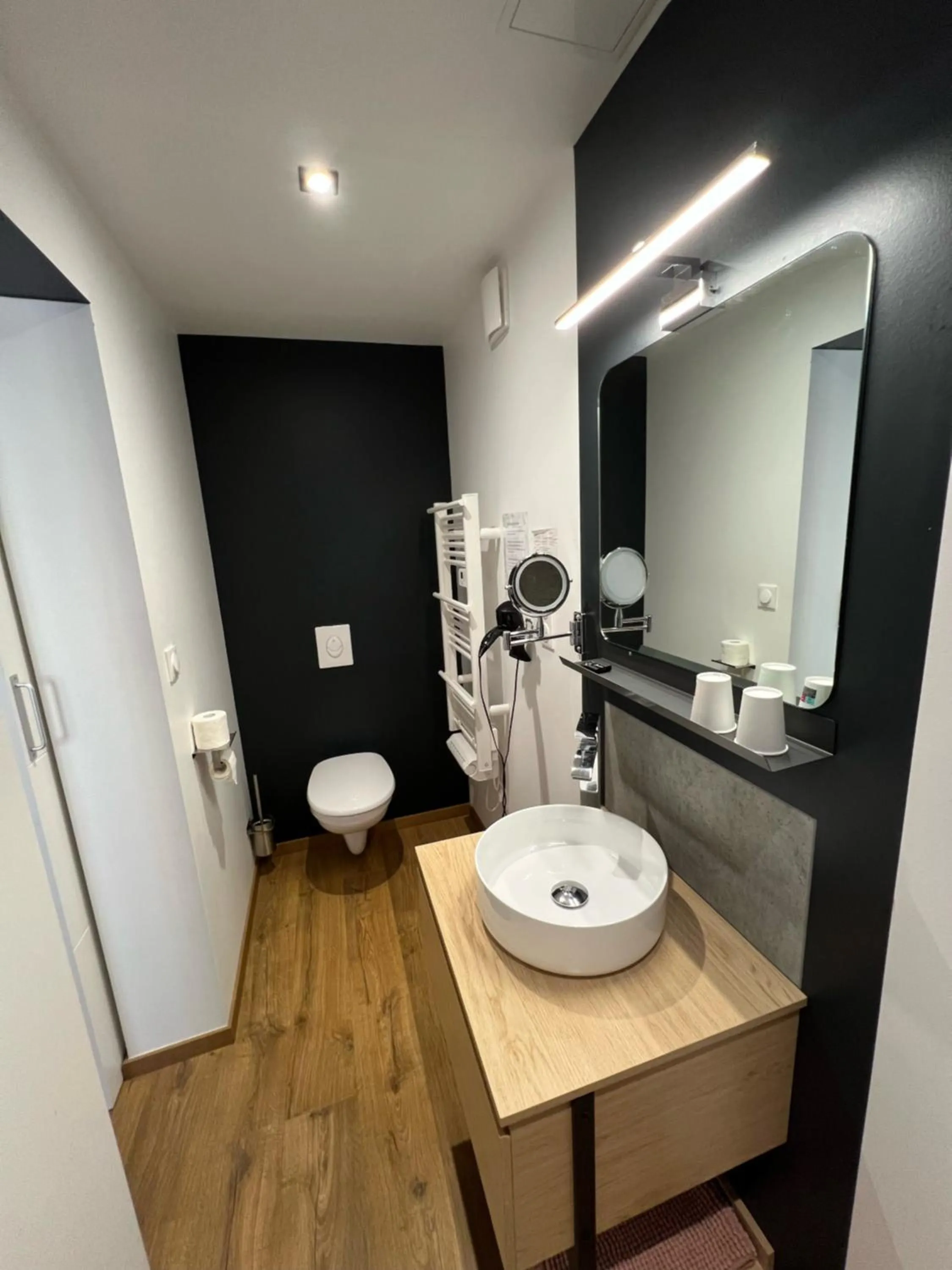 Toilet, Bathroom in Hôtel & Spa du Tremplin