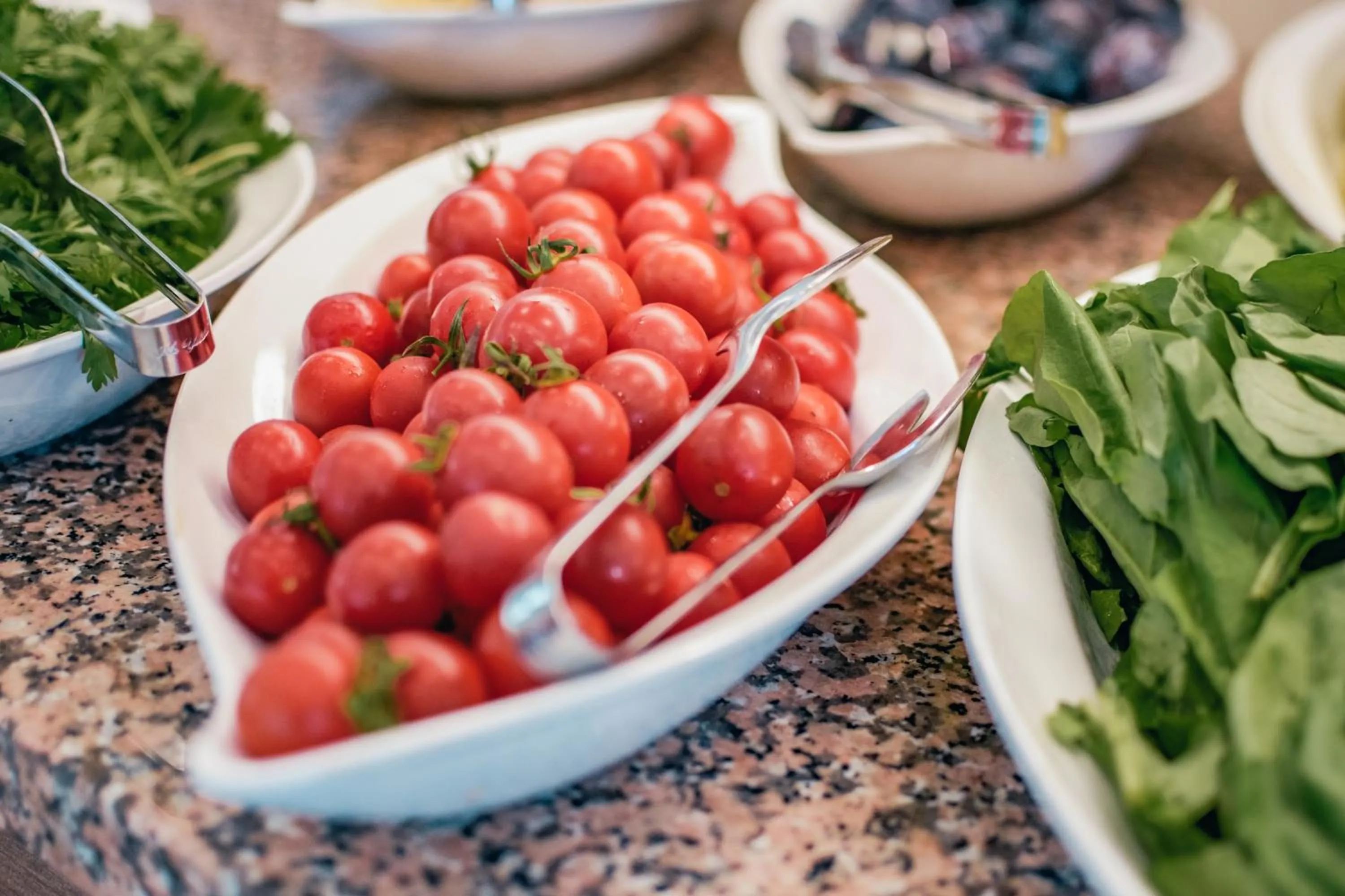 Buffet breakfast in Güllük Yalı Boutique Otel