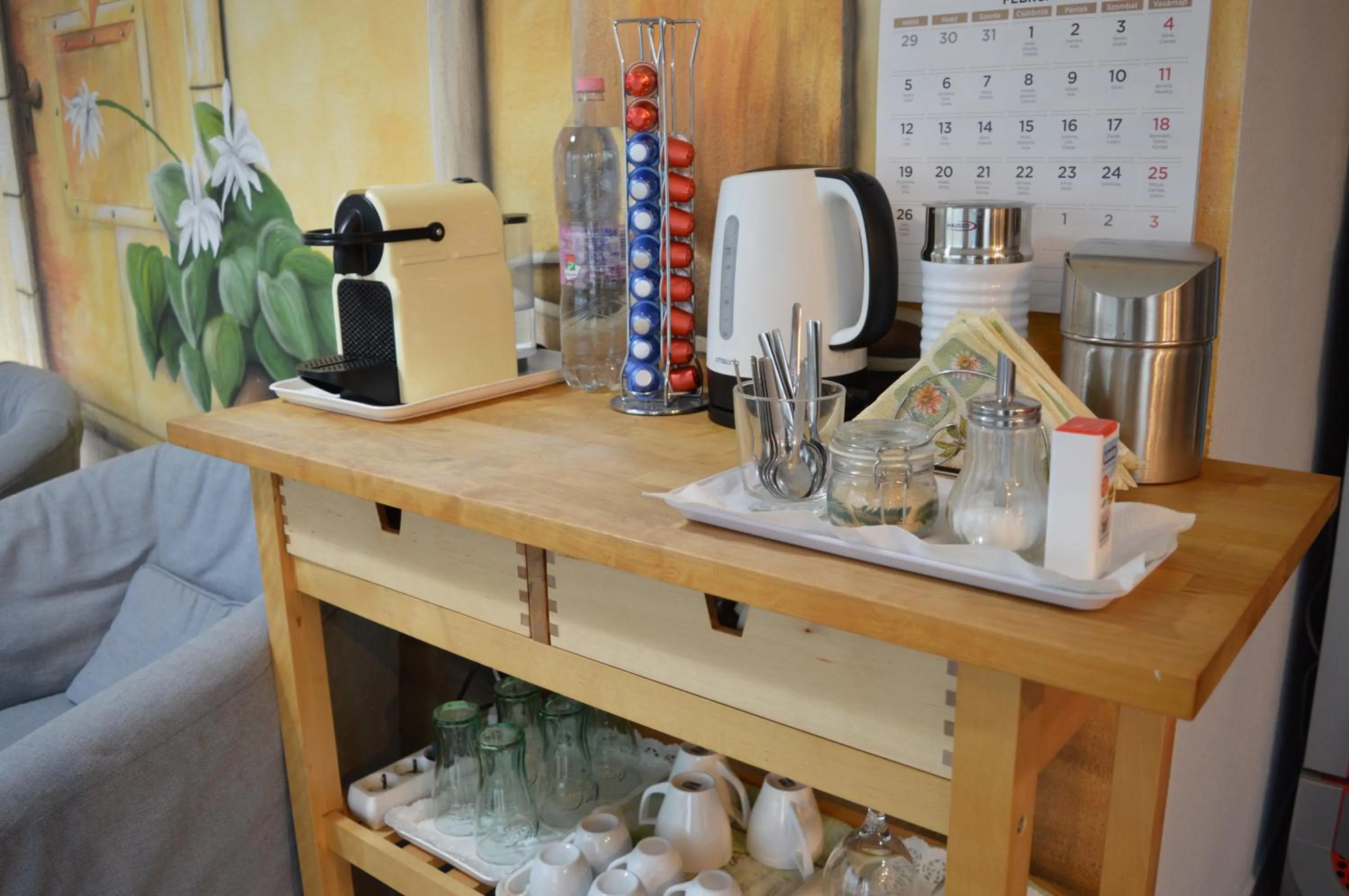 Coffee/tea facilities in Alfréd Panzió