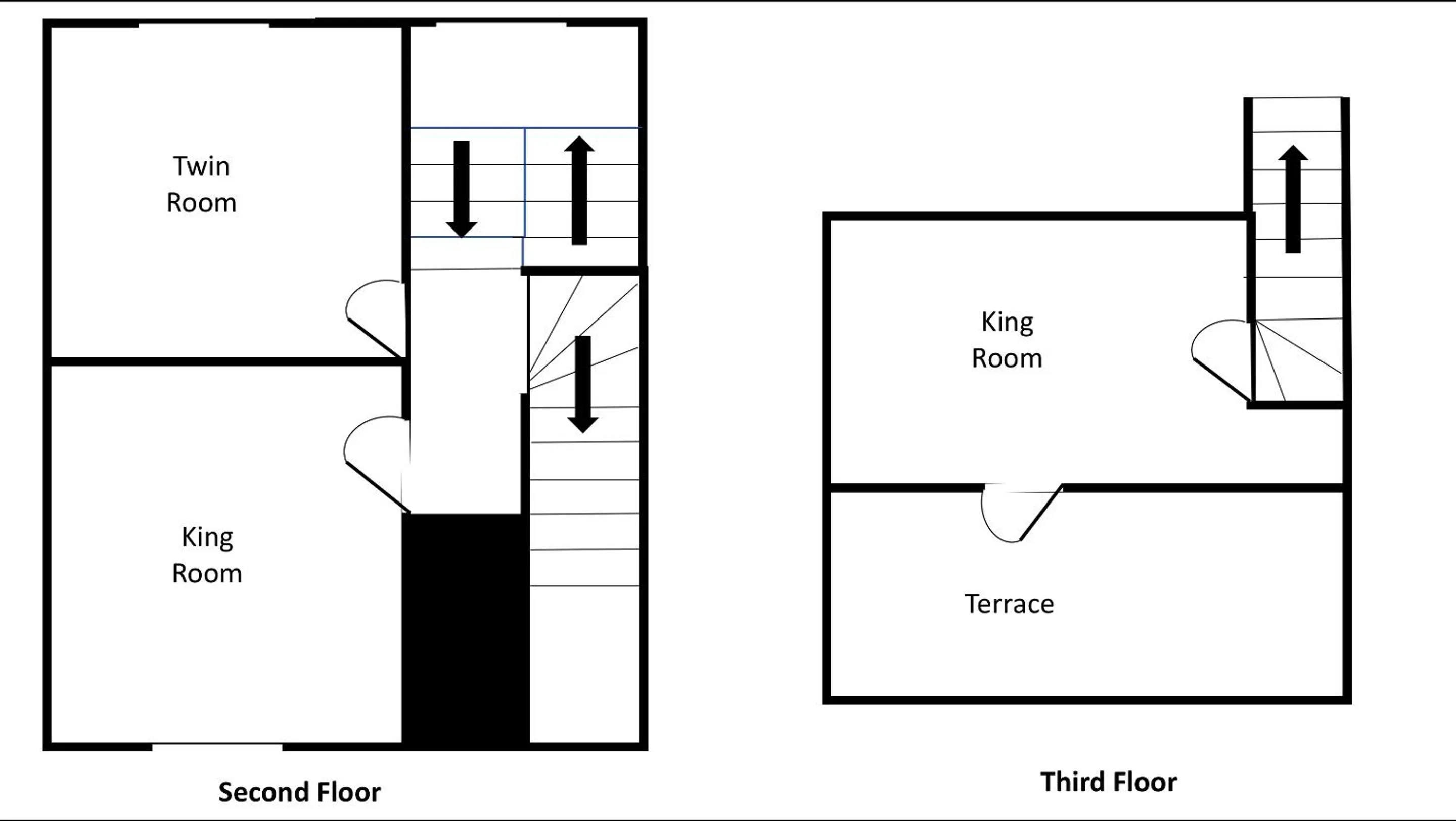 Floor plan in Seagulls Nest Beachfront Apartment With 3 Bedrooms