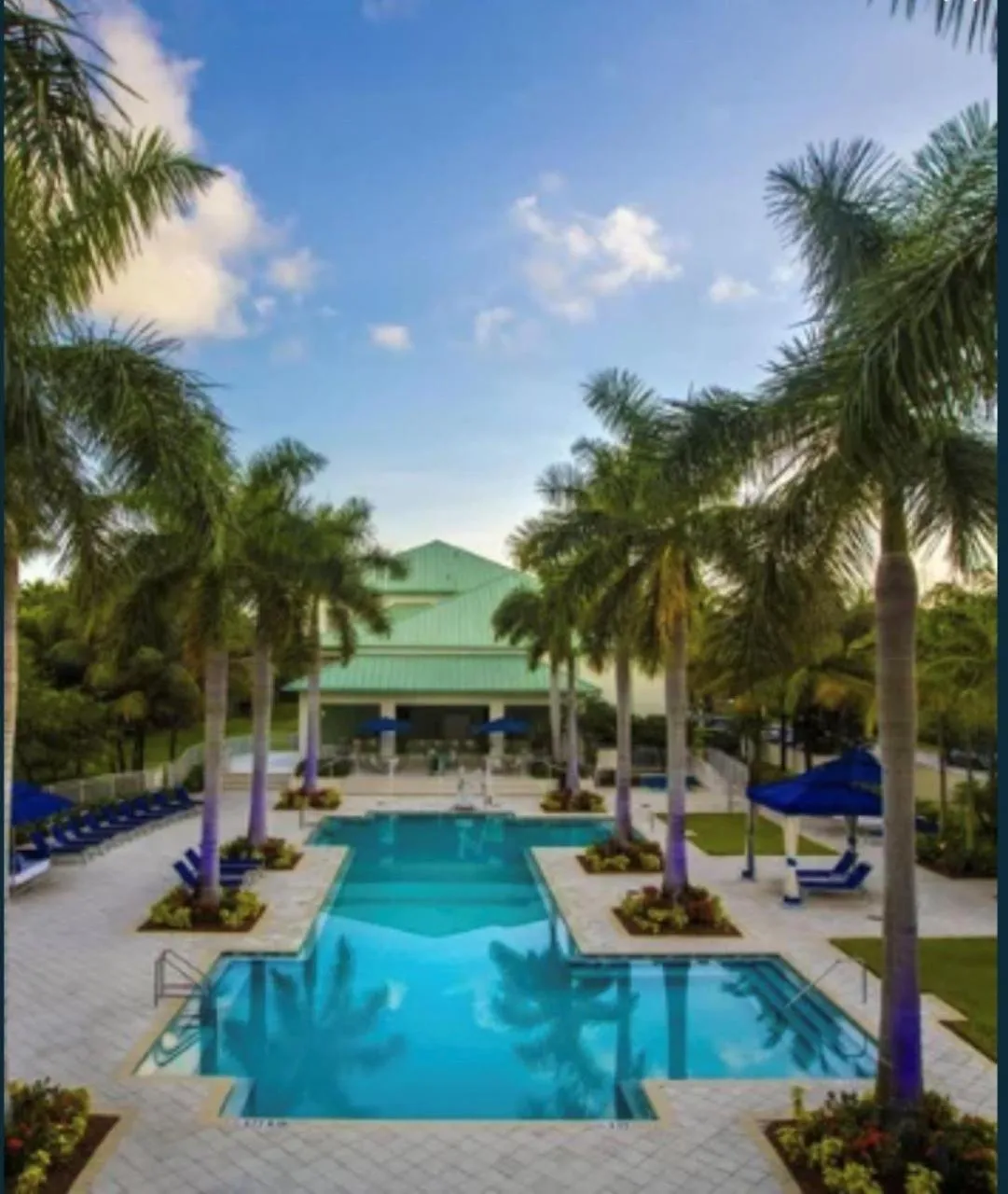 Swimming pool in Doral 2-Story Villa 3 Bed 4 Bath at Provident Doral at The Blue Miami