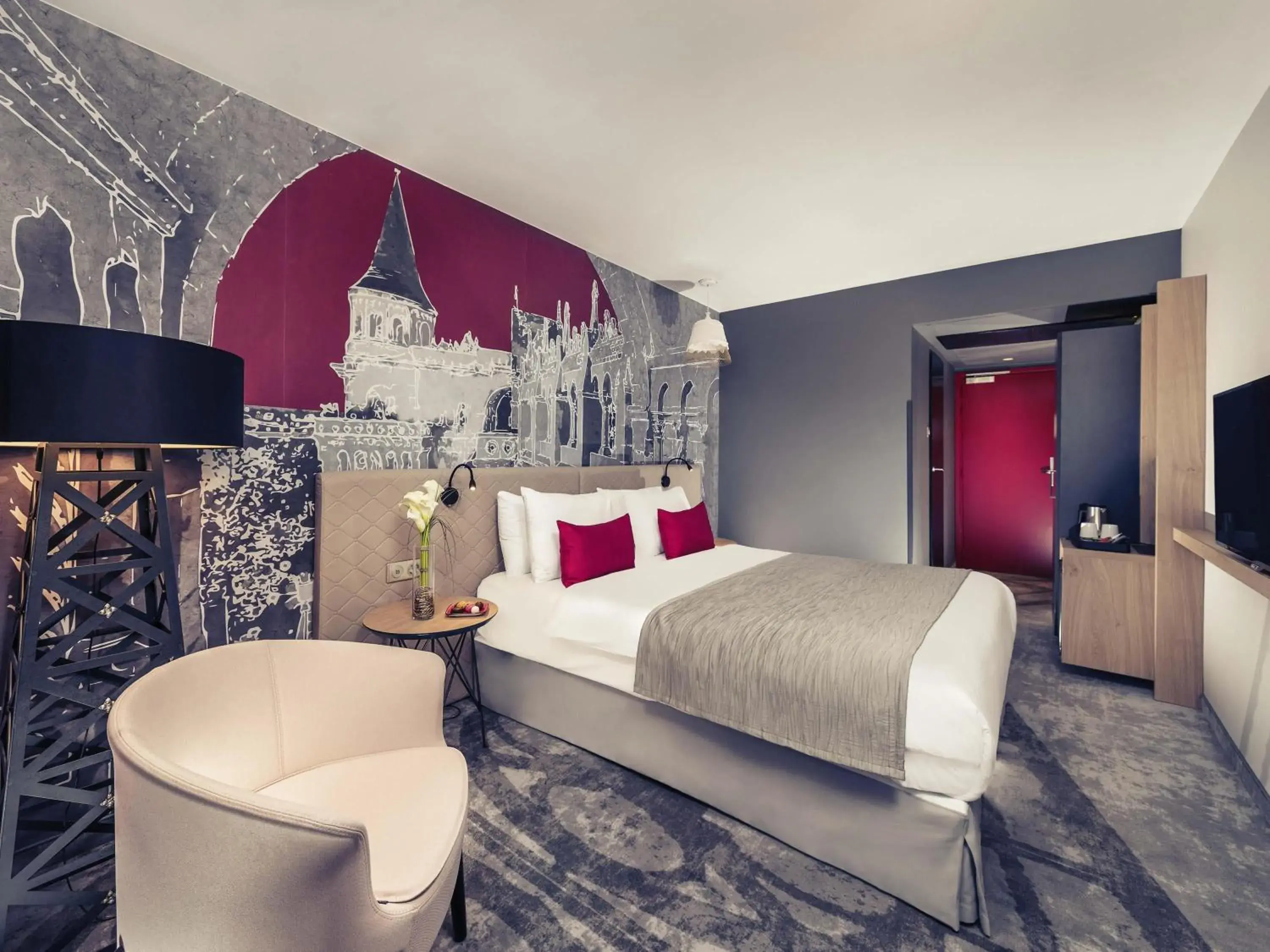 Bedroom, Bed in Mercure Budapest Castle Hill Bedroom, Bed in Mercure Budapest Castle Hill