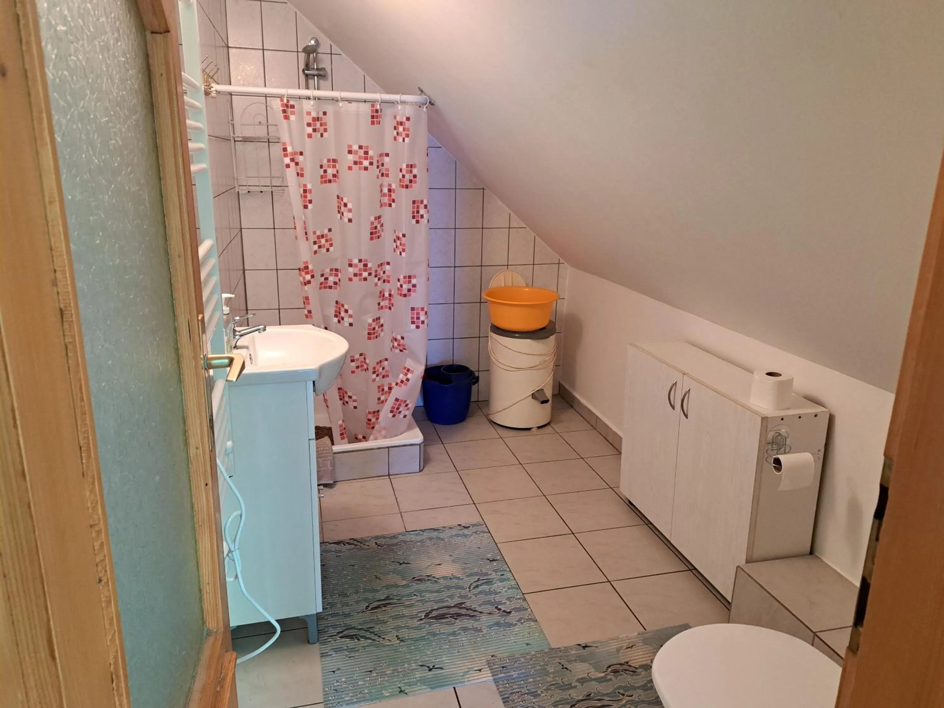Bathroom in Pink Tulip Apartment House