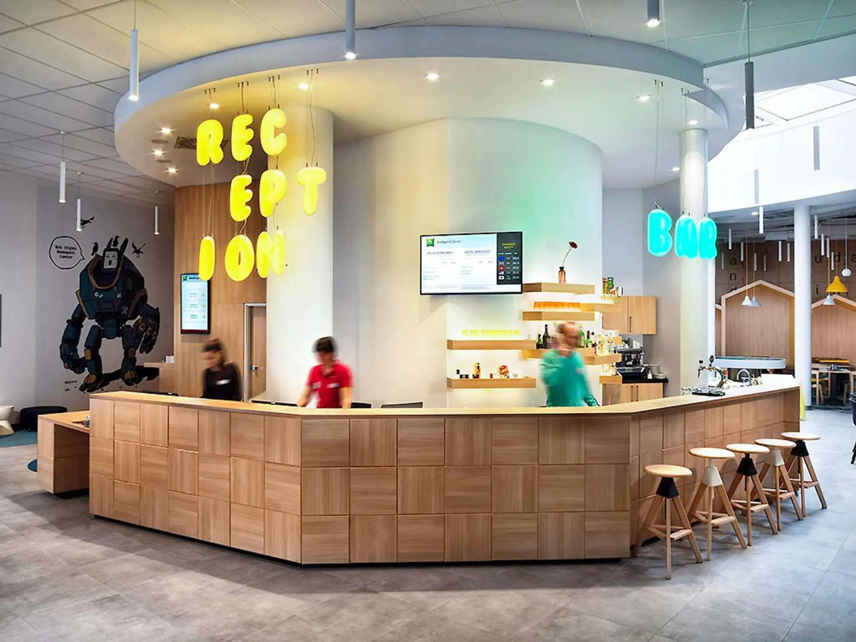 Lounge or bar in Ibis Styles Budapest Center Lounge or bar in Ibis Styles Budapest Center