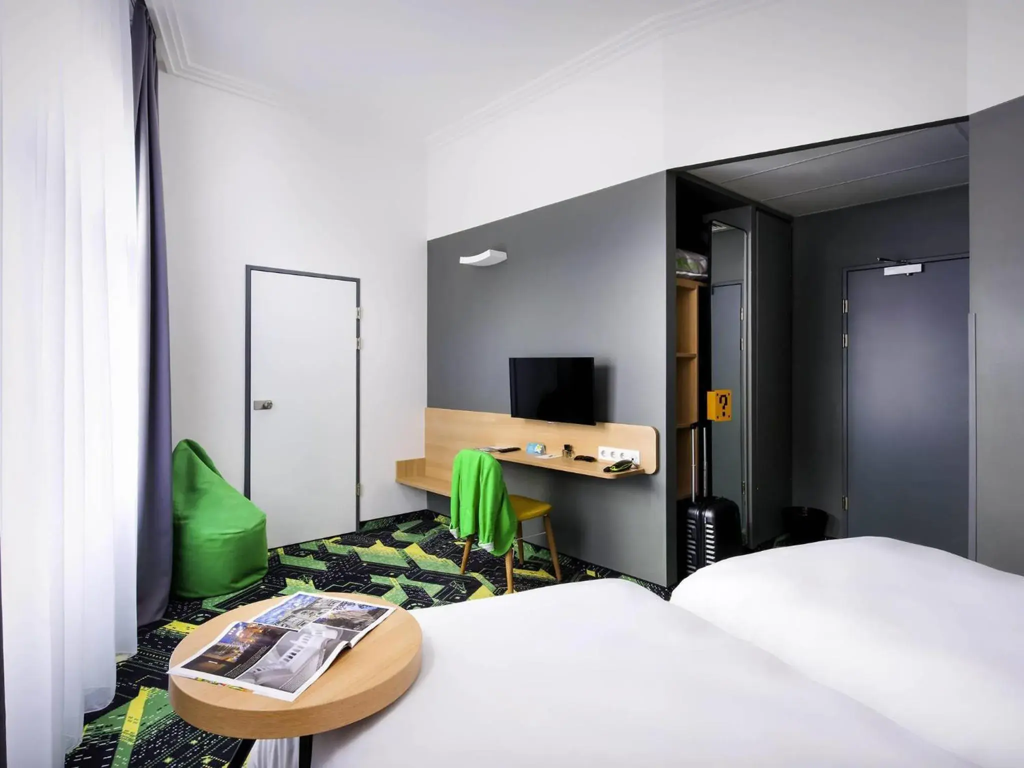 Bedroom, Bed in Ibis Styles Budapest Center Bedroom, Bed in Ibis Styles Budapest Center