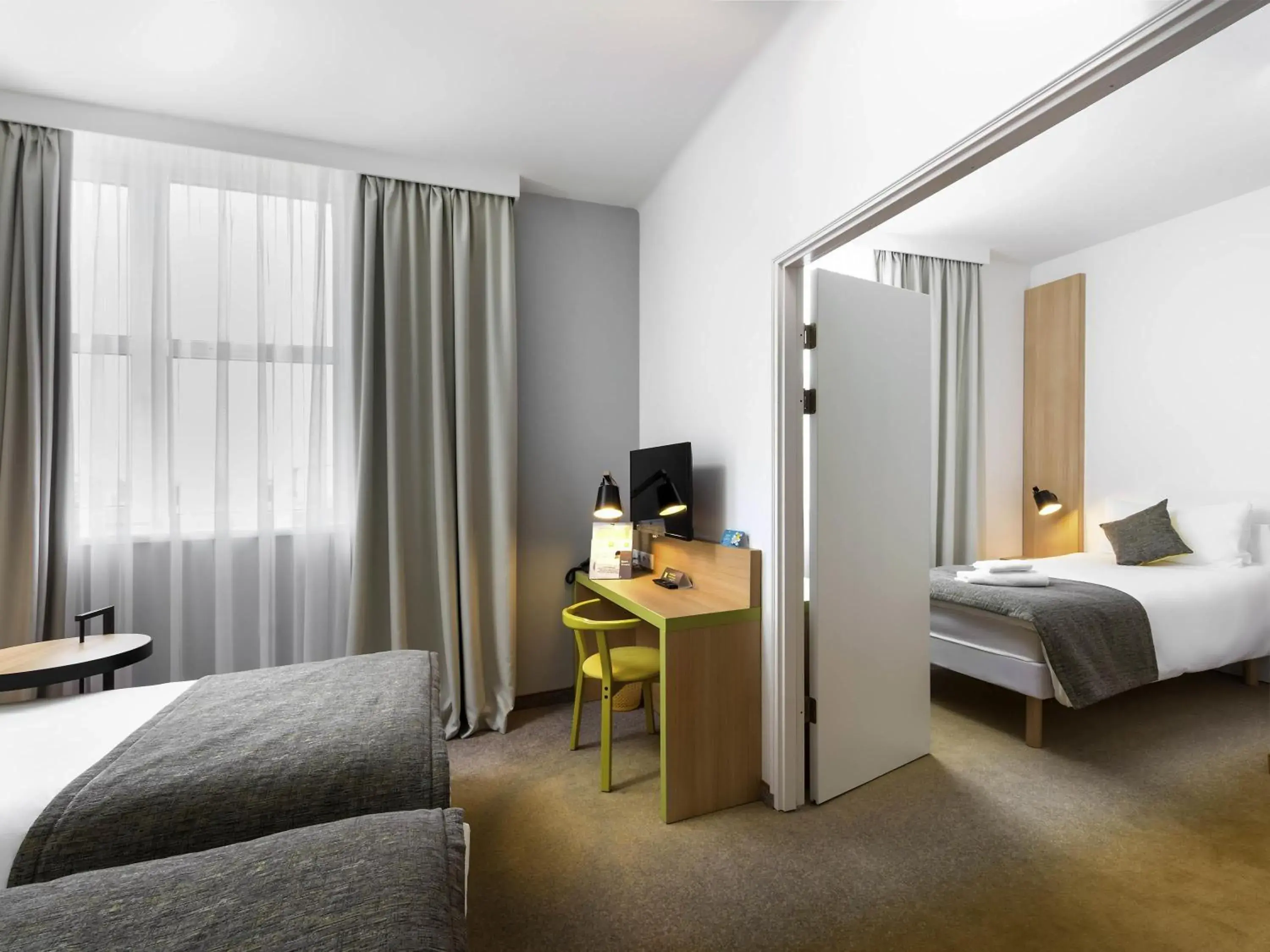 Bedroom, Bed in Ibis Styles Budapest City Bedroom, Bed in Ibis Styles Budapest City