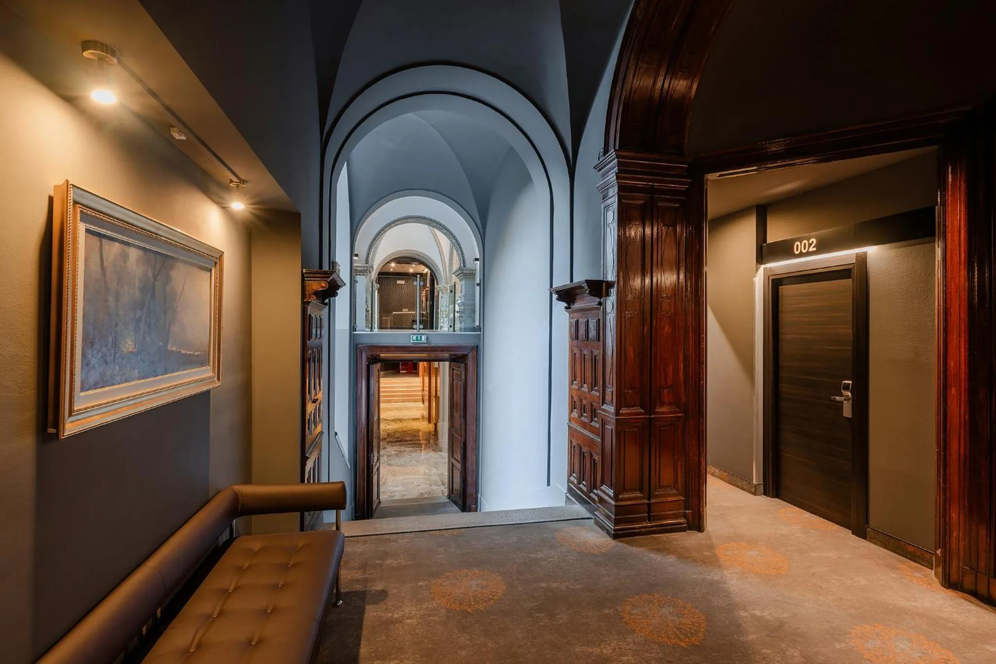 Lobby or reception in Hotel Museum Budapest