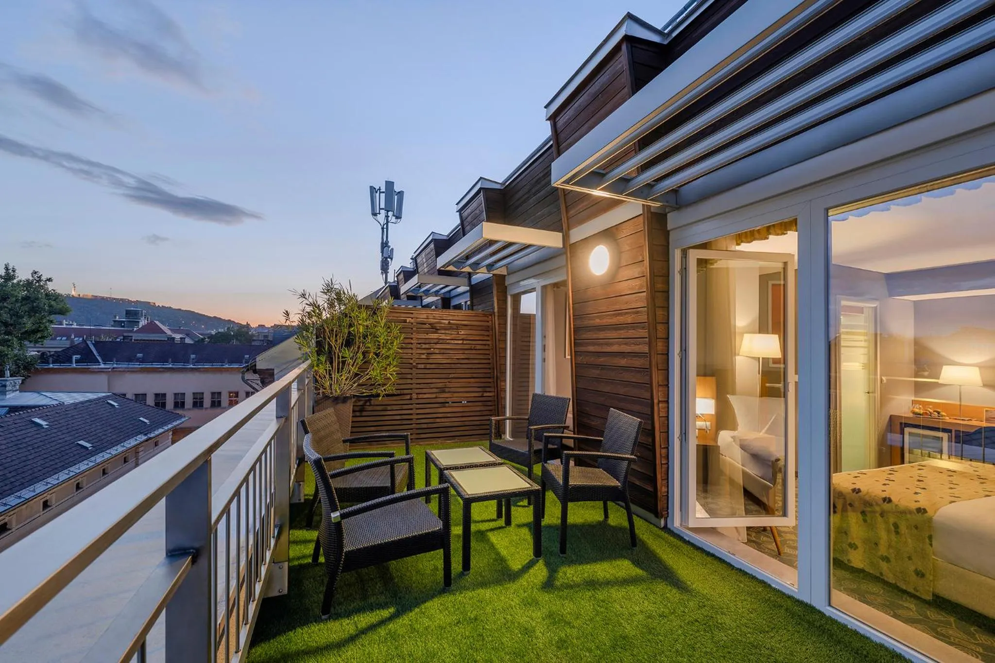 Patio in Hotel Museum Budapest